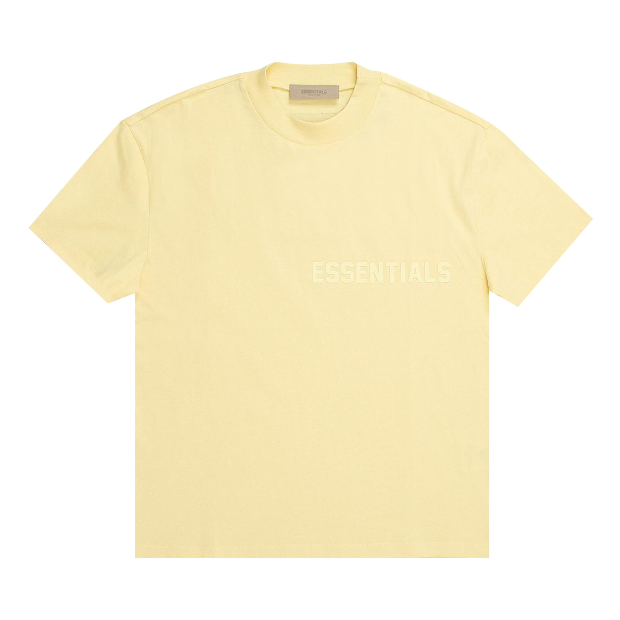 Pre-owned Essentials Fear Of God  Short-sleeve Tee 'canary' In Yellow