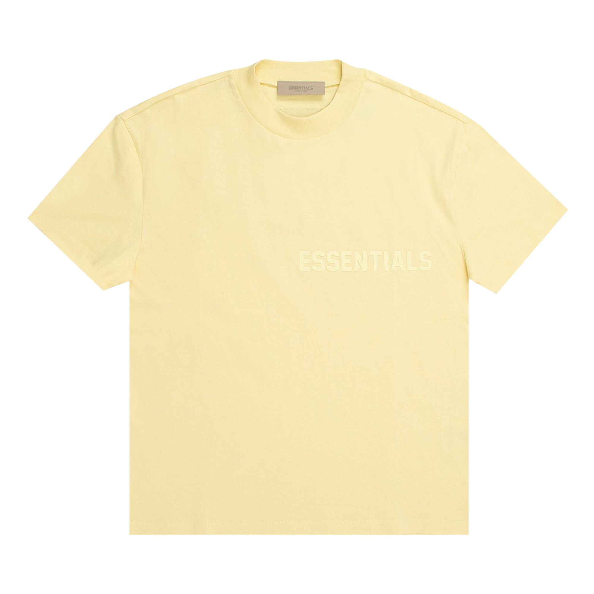 Pre-owned Essentials Fear Of God Short-sleeve Tee 'canary' In Yellow