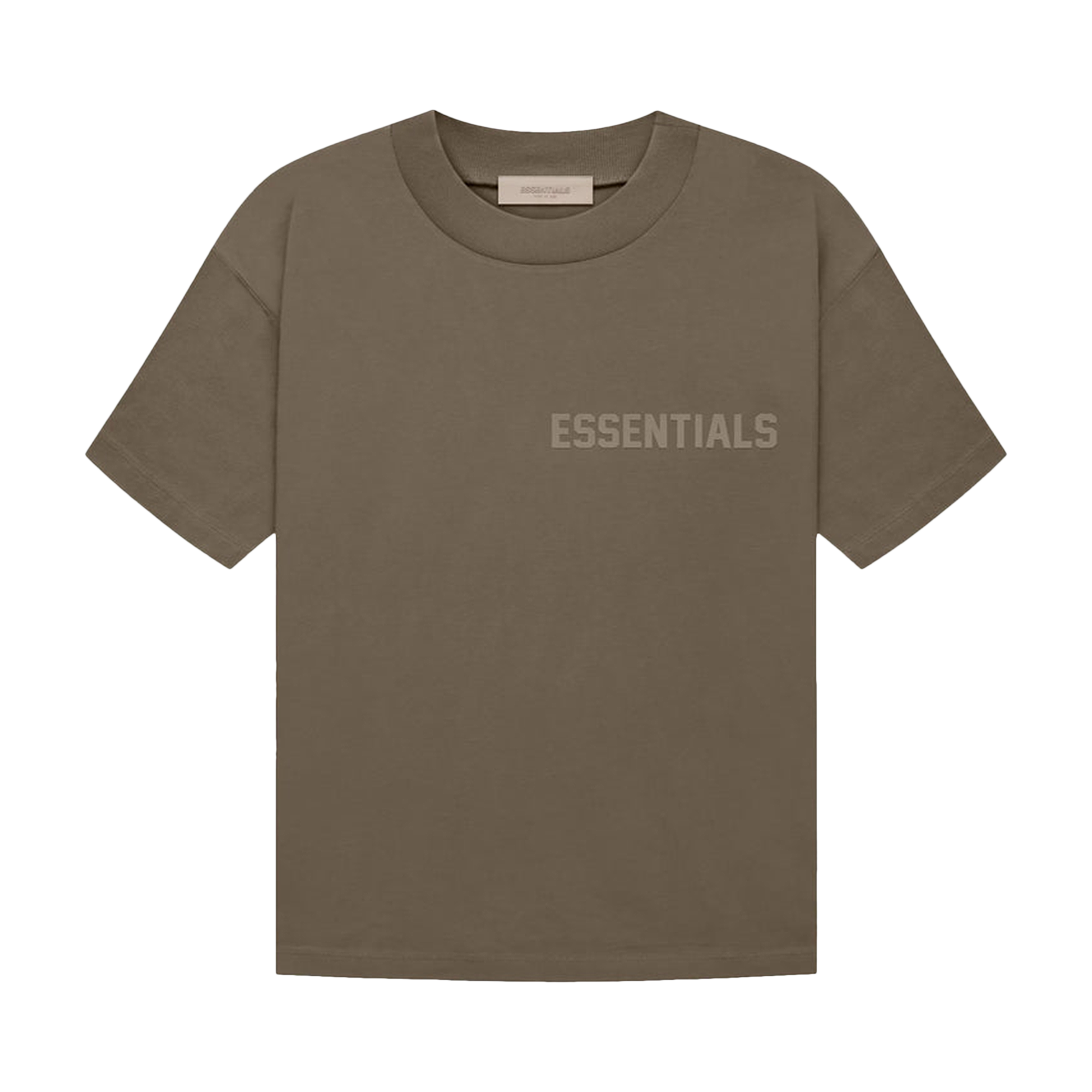 Pre-owned Essentials Fear Of God  Short-sleeve T-shirt 'wood' In Brown