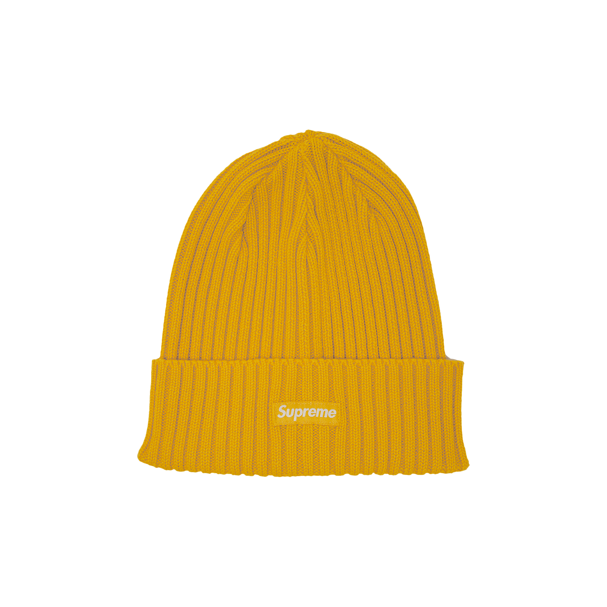Pre-owned Supreme Overdyed Beanie 'lemon' In Yellow