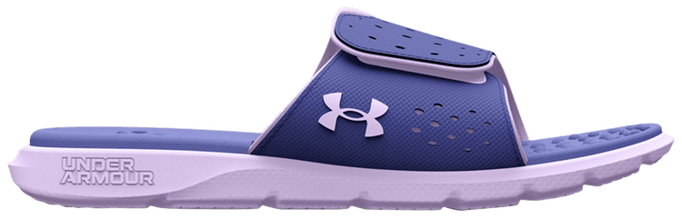 Purple under armour slides on sale