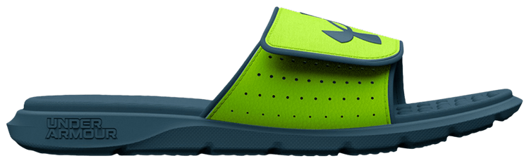 Under Armour Ignite Pro Slide GS Lime Surge Static Blue