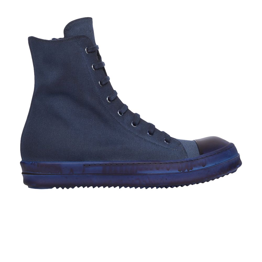 Pre-owned Rick Owens Wmns Edfu Drkshdw Cotton Denim High 'indigo' | Blue | Women's Size 36