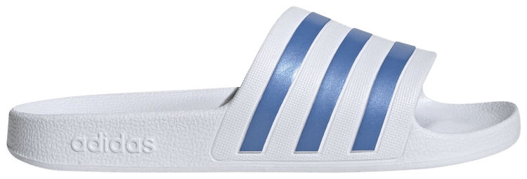 Adidas Wmns Adilette Aqua Slide White Blue Fusion