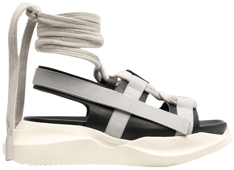 Rick Owens Wmns Geth Wrap-Strap Sandal 'Black Pearl'