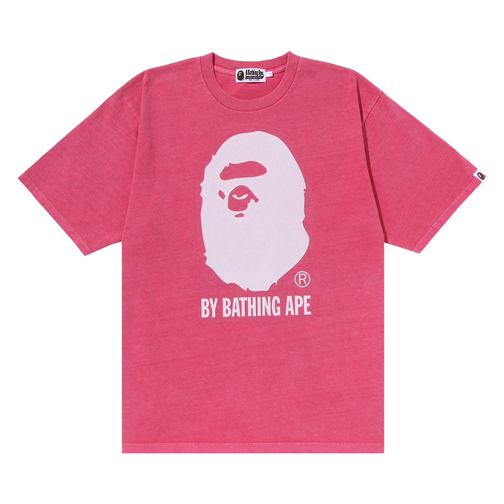 Pre-owned Bape Overdye By Bathing Ape Relaxed Tee 'pink'