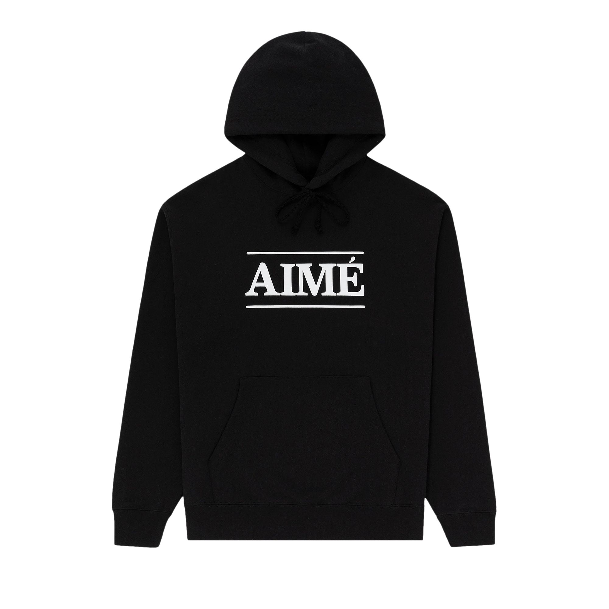 Pre-owned Aimé Leon Dore Logo Hoodie 'jet Black' | Men's Size Xl
