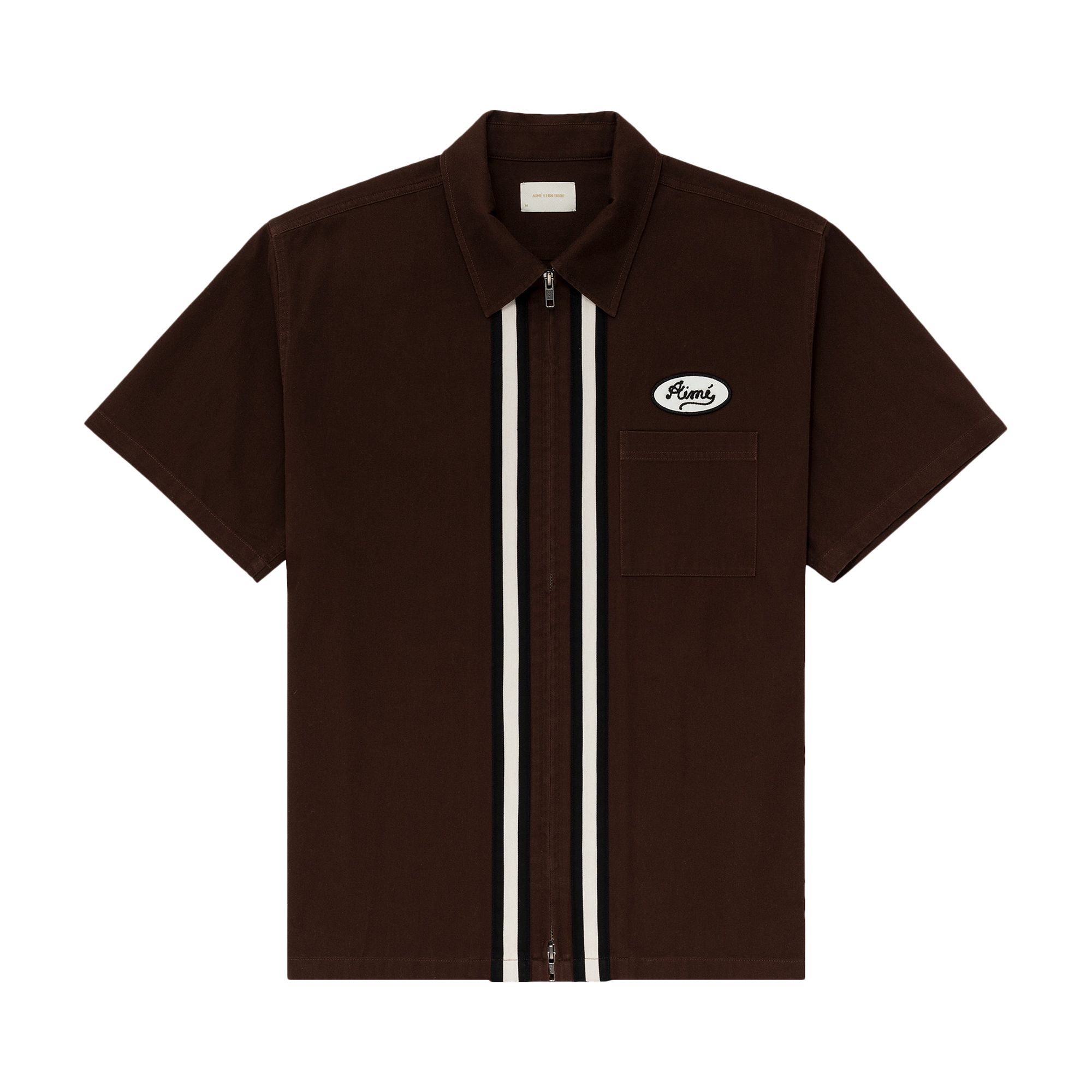 Pre-owned Aimé Leon Dore Station Shirt 'hot Fudge' | Brown | Men's Size Xs