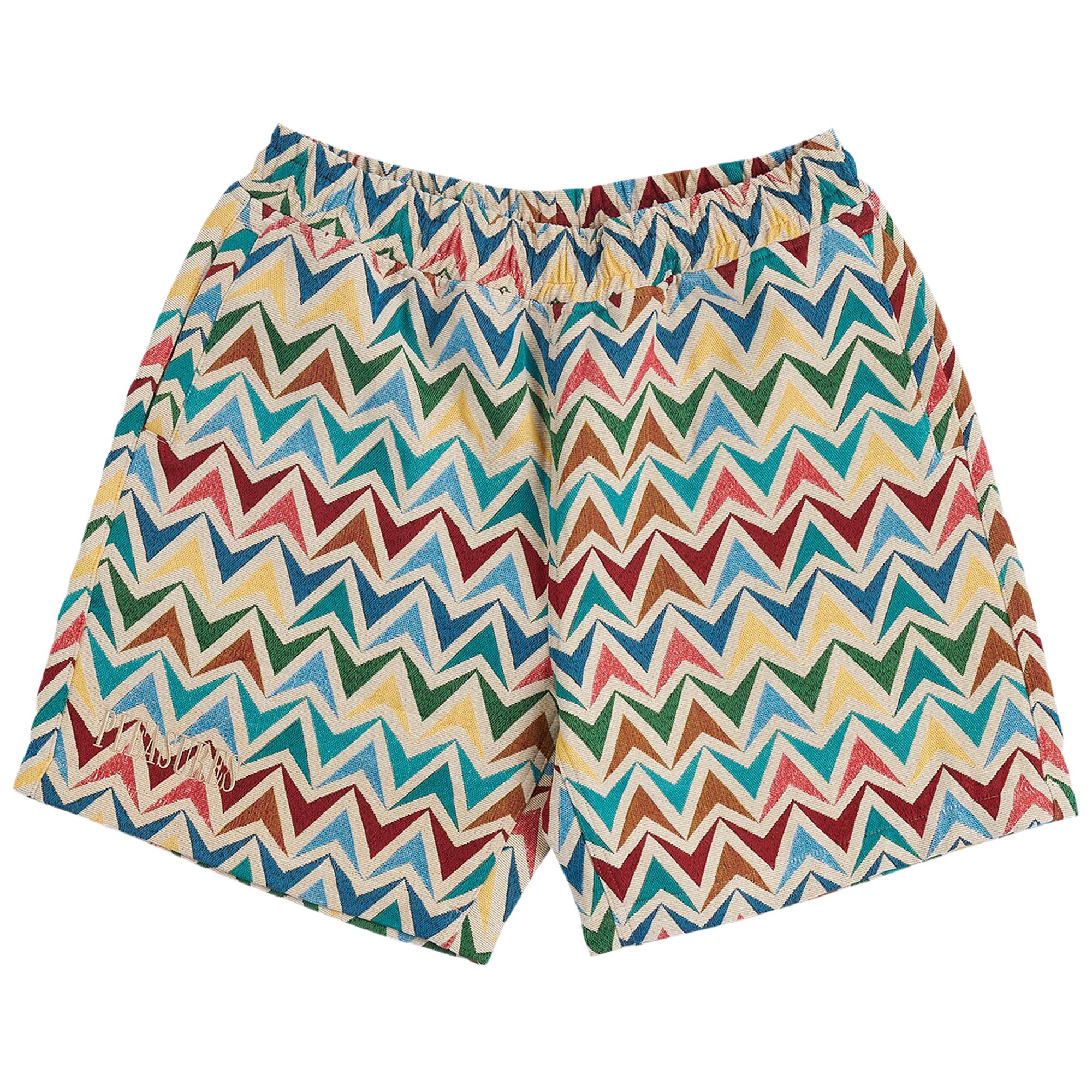 Pre-owned Pleasures Basket Woven Shorts 'multicolor/khaki' In Multi-color