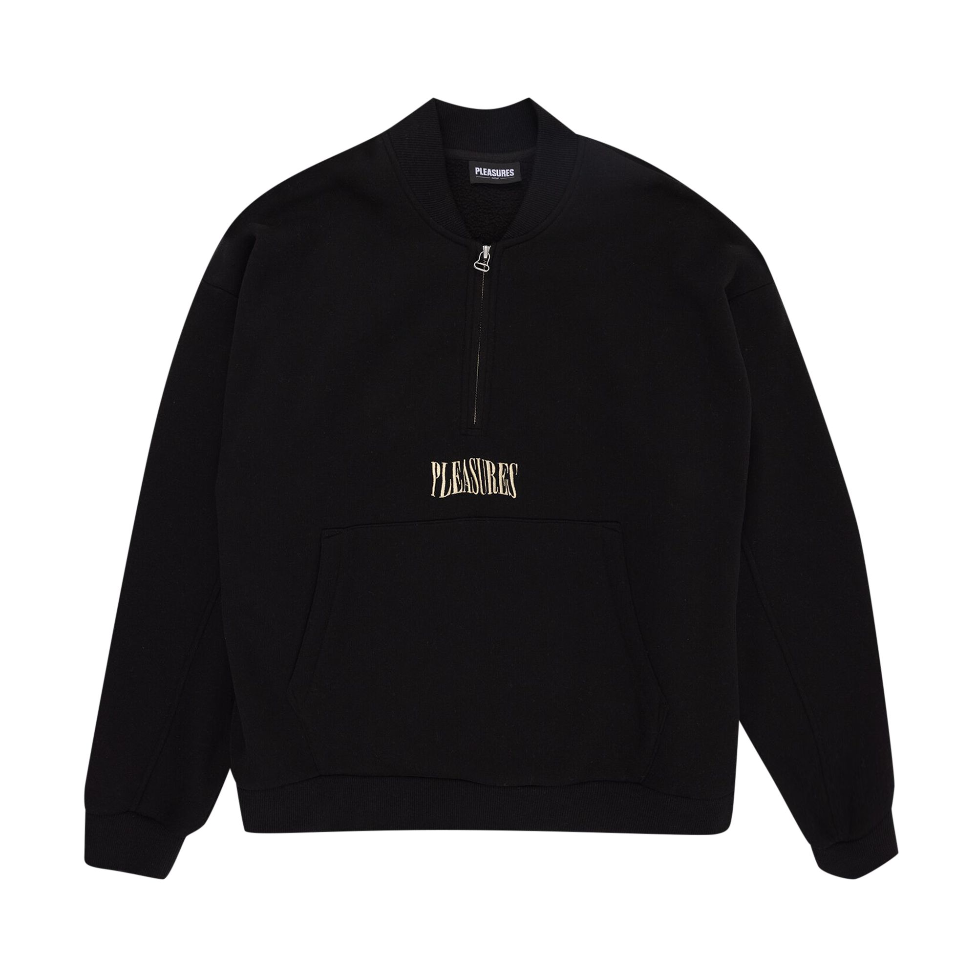 Pre-owned Pleasures Karat Quarter Zip Fleece 'black'
