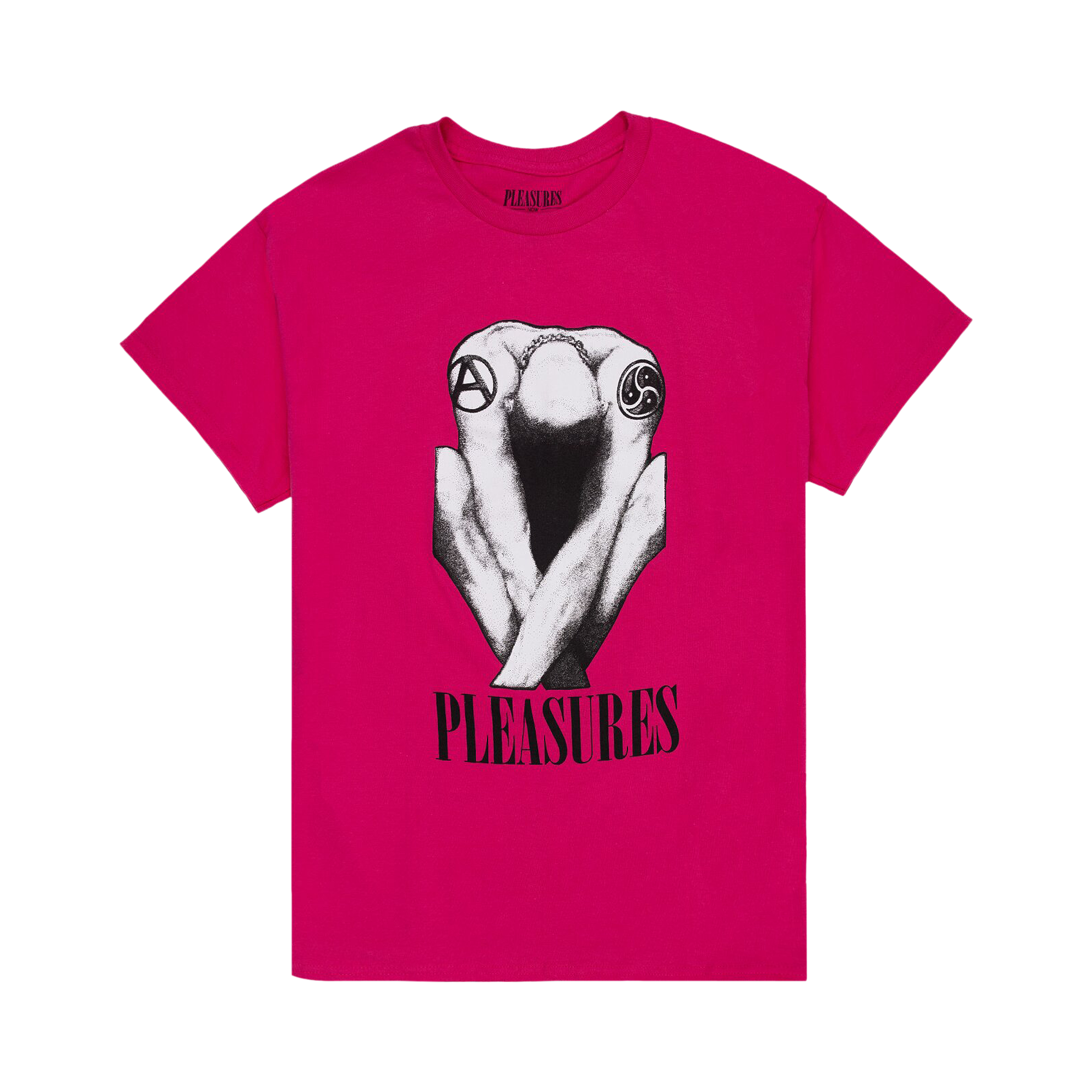 Pre-owned Pleasures Bended T-shirt 'pink'