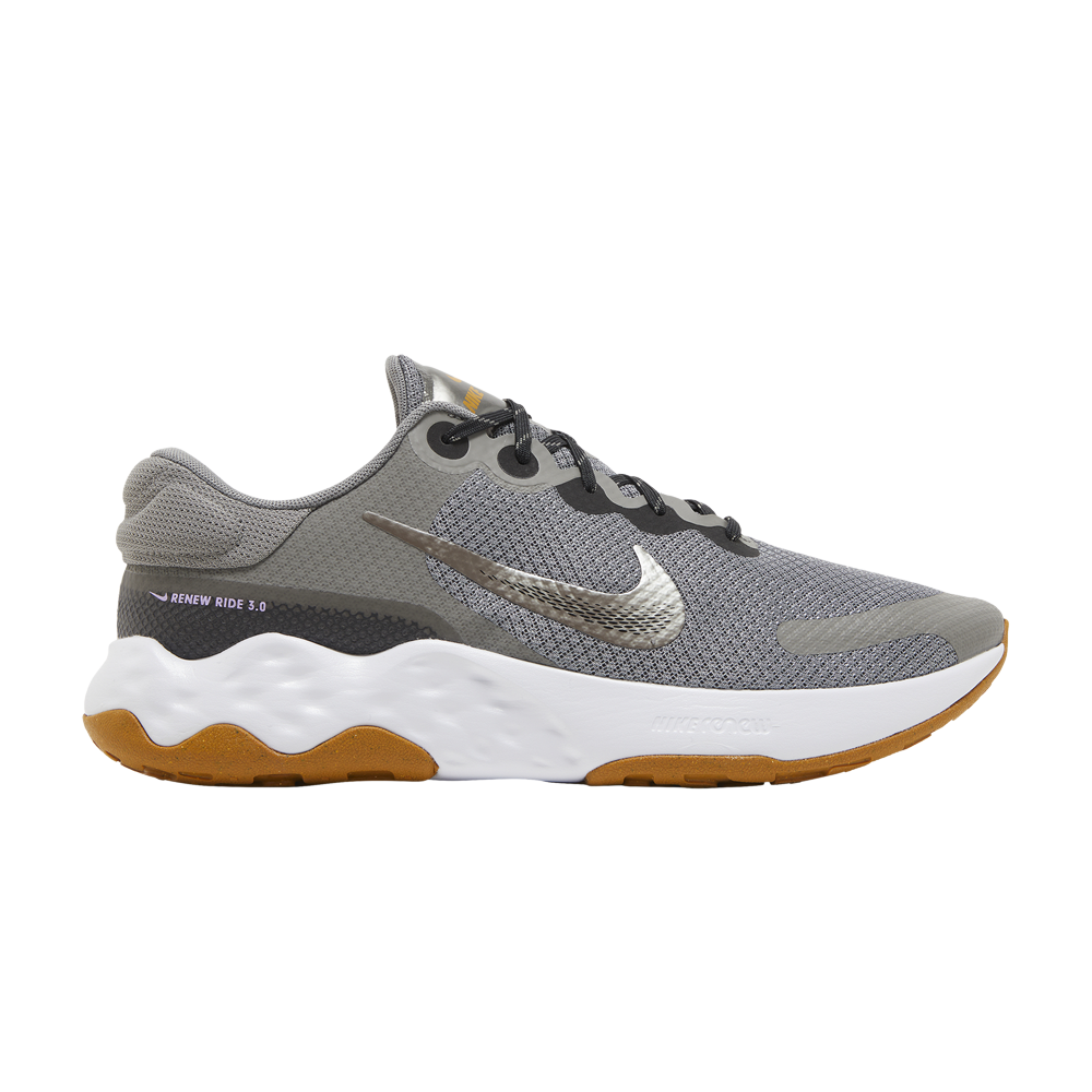 Pre-owned Nike Renew Ride 3 'pewter Gold Suede' In Grey