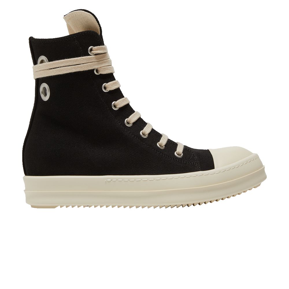 Pre-owned Rick Owens Wmns Edfu Drkshdw Cotton Denim High 'black Milk' | Women's Size 38