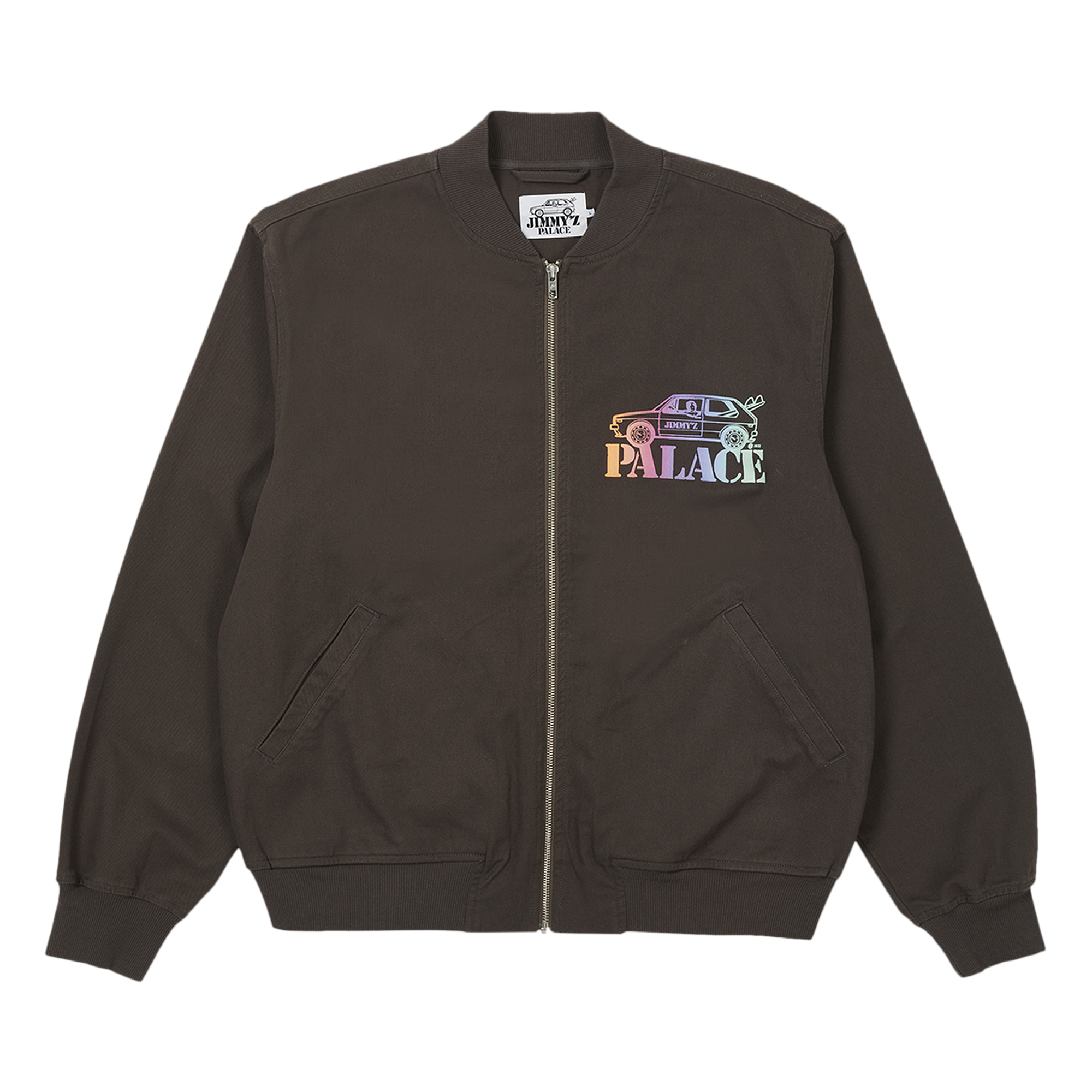 Pre-owned Palace Jimmy'z Washed Twill Bomber 'grey'