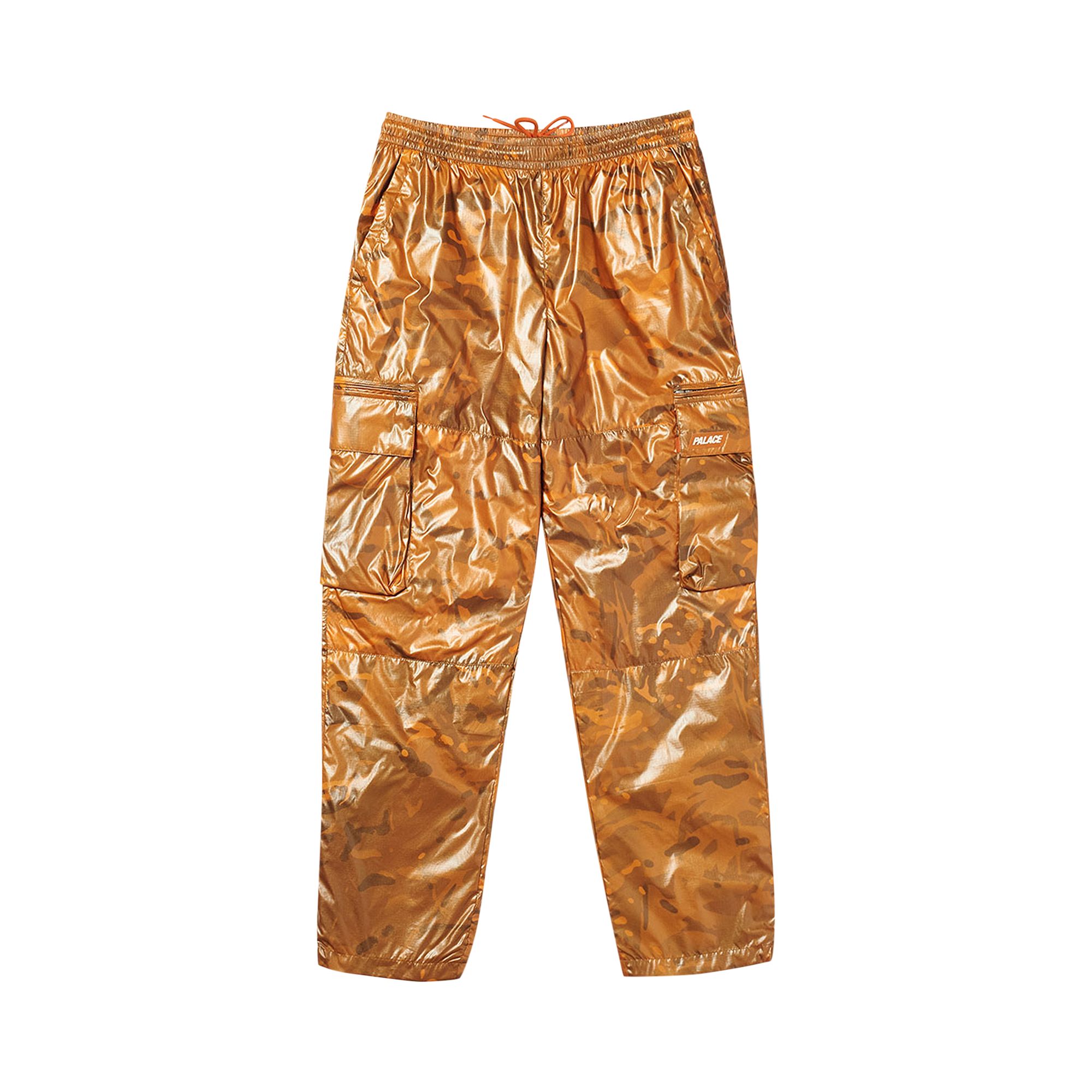 Pre-owned Palace P-stealth Shell Cargos 'orange Camo' | Men's Size L