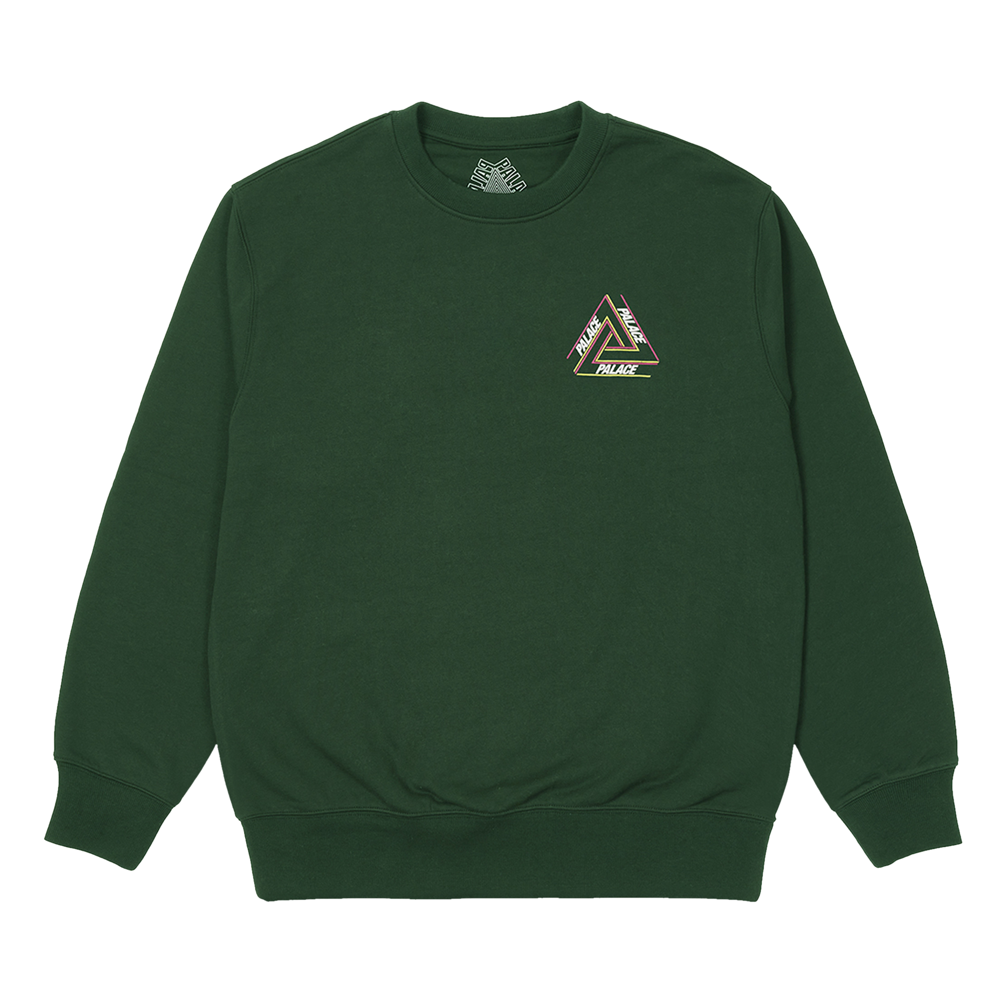Pre-owned Palace Basically A Tri-ferg Crew 'green'