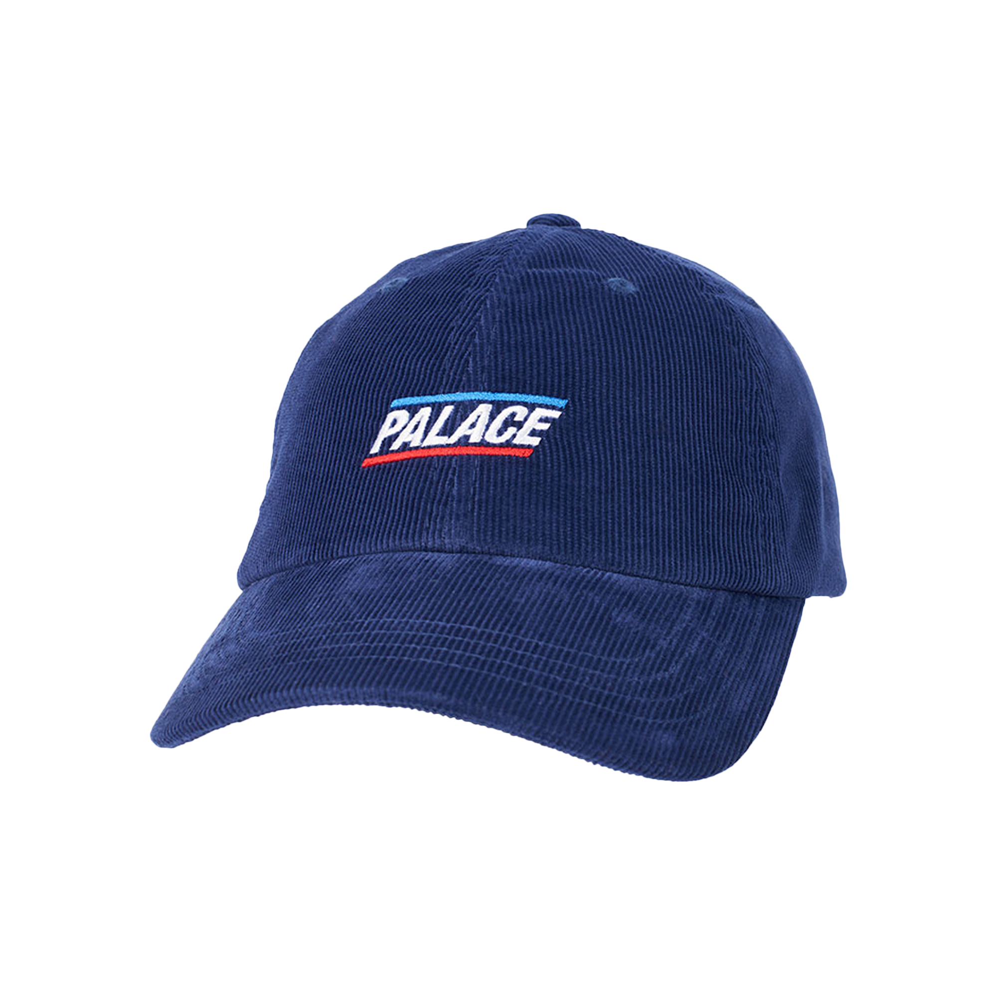 Pre-owned Palace Basically A Cord 6-panel 'navy' In Blue