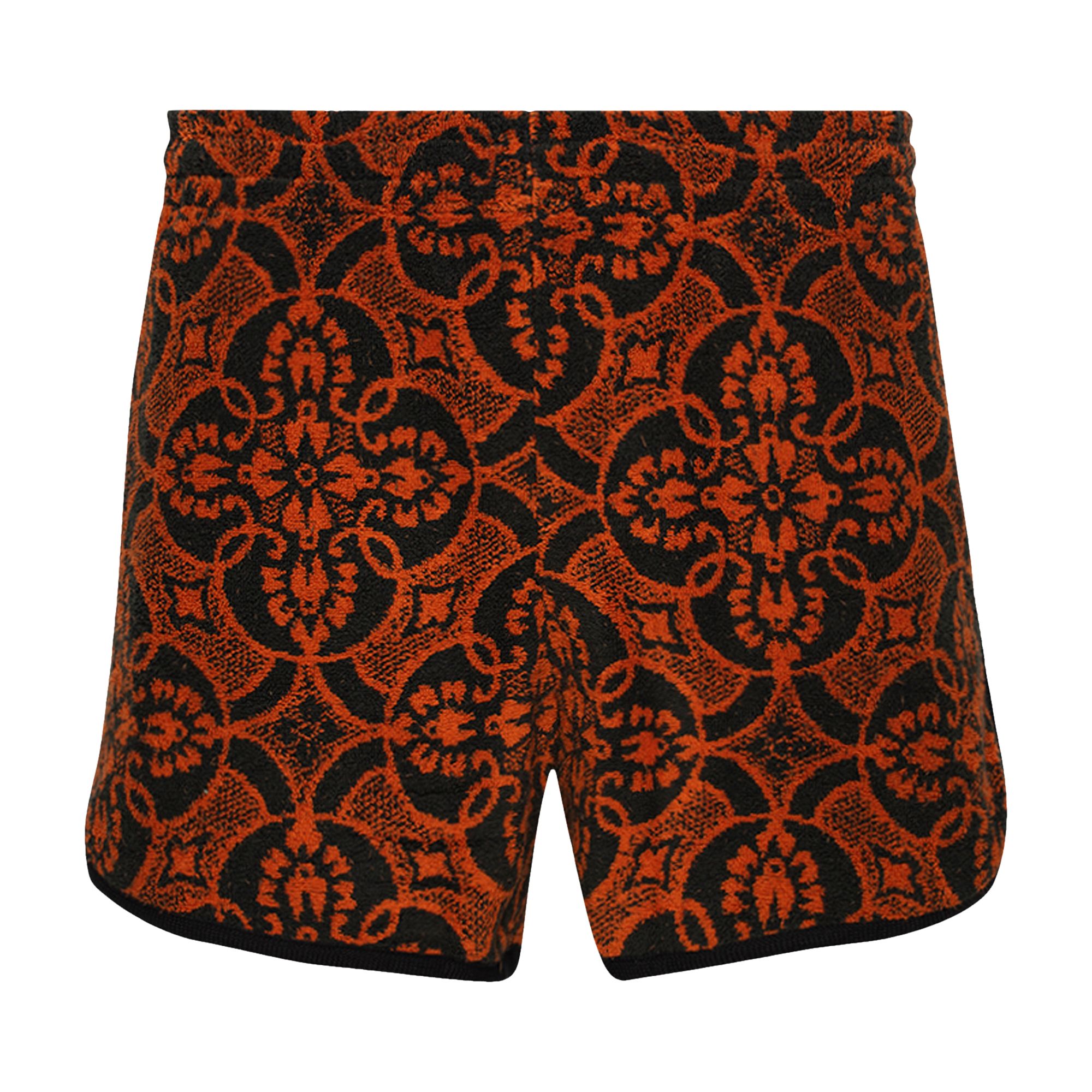 Pre-owned Marine Serre Oriental Towels Running Short 'orange' | Men's Size 46