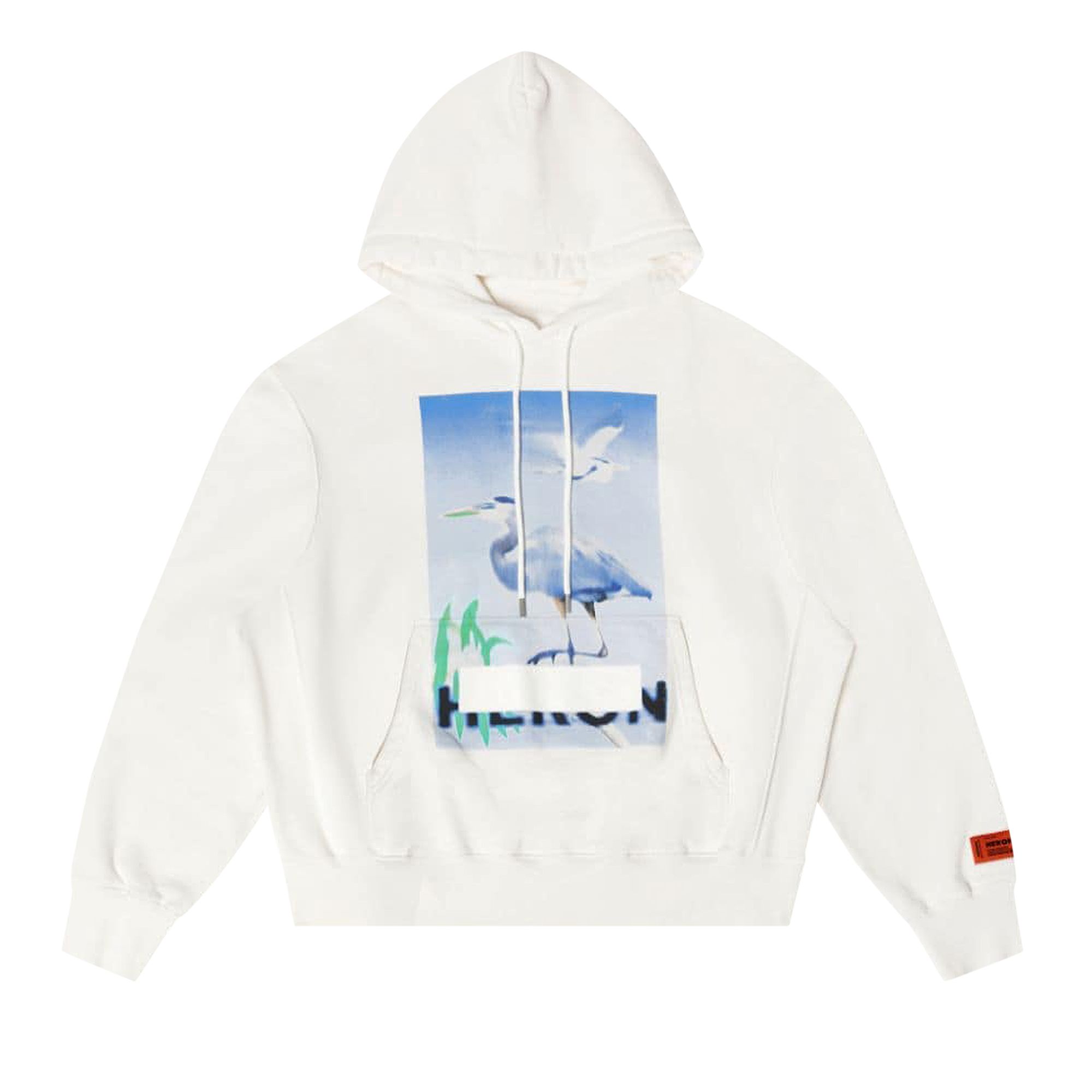 Pre-owned Heron Preston Censored Heron Hoodie 'white/light Blue'