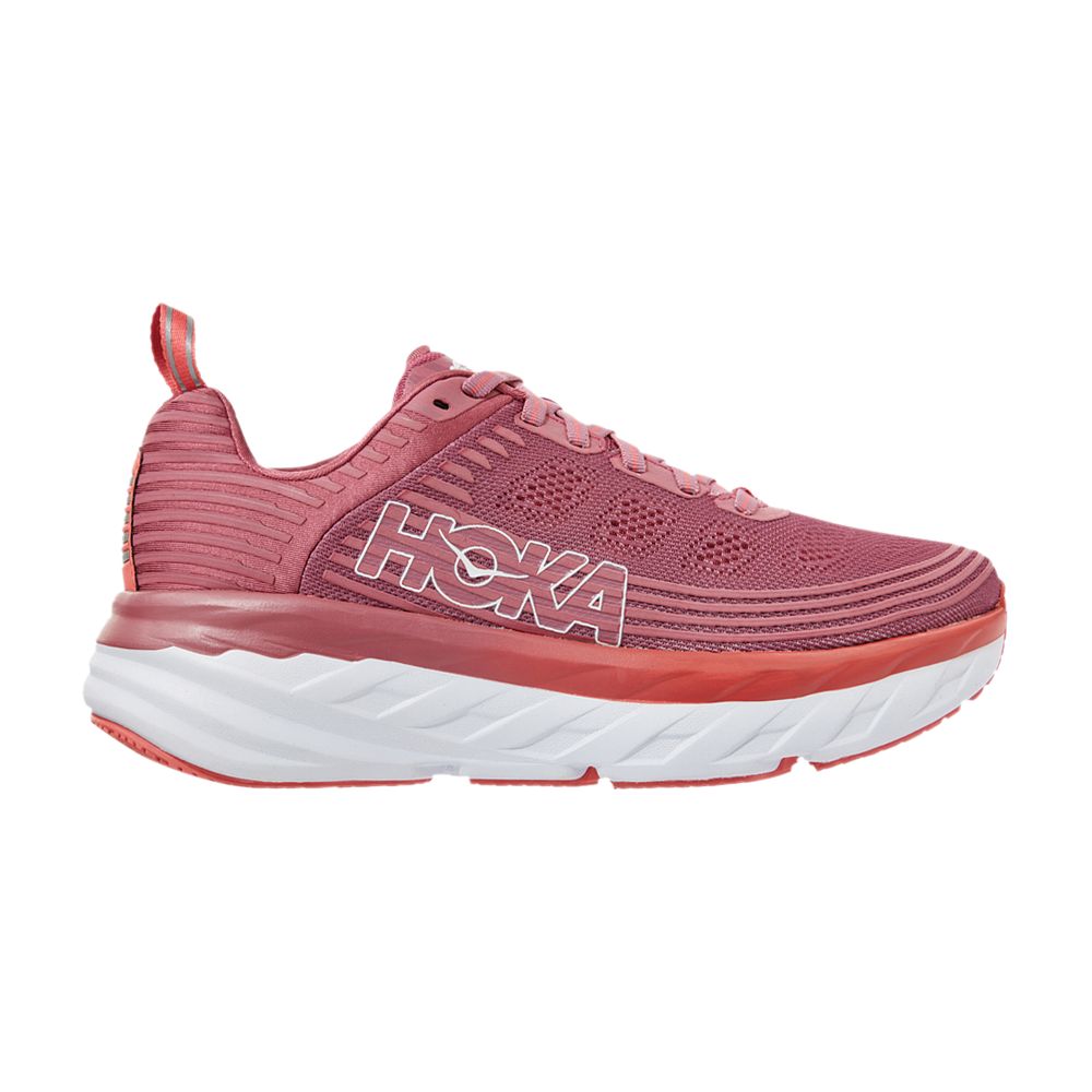 Pre-owned Hoka One One Wmns Bondi 6 'heather Rose Lantana' In Pink