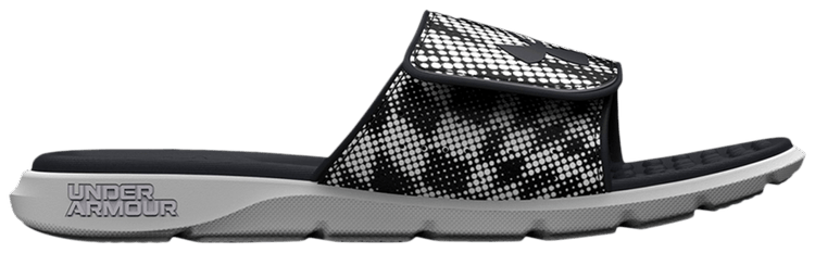 Under Armour Ignite Pro Graphic Strap Slide Black White
