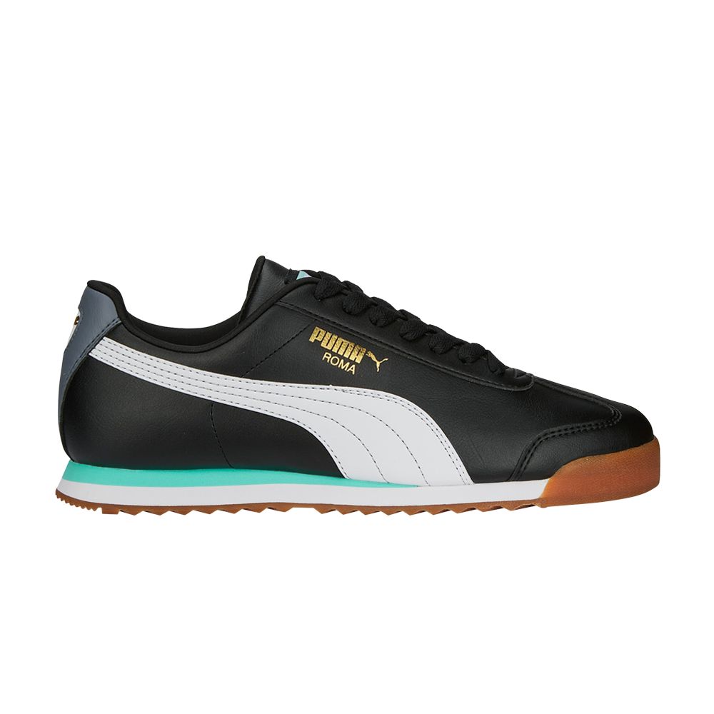 Puma Roma Basic Plus 'Black White Mint' | Men's Size 8.5