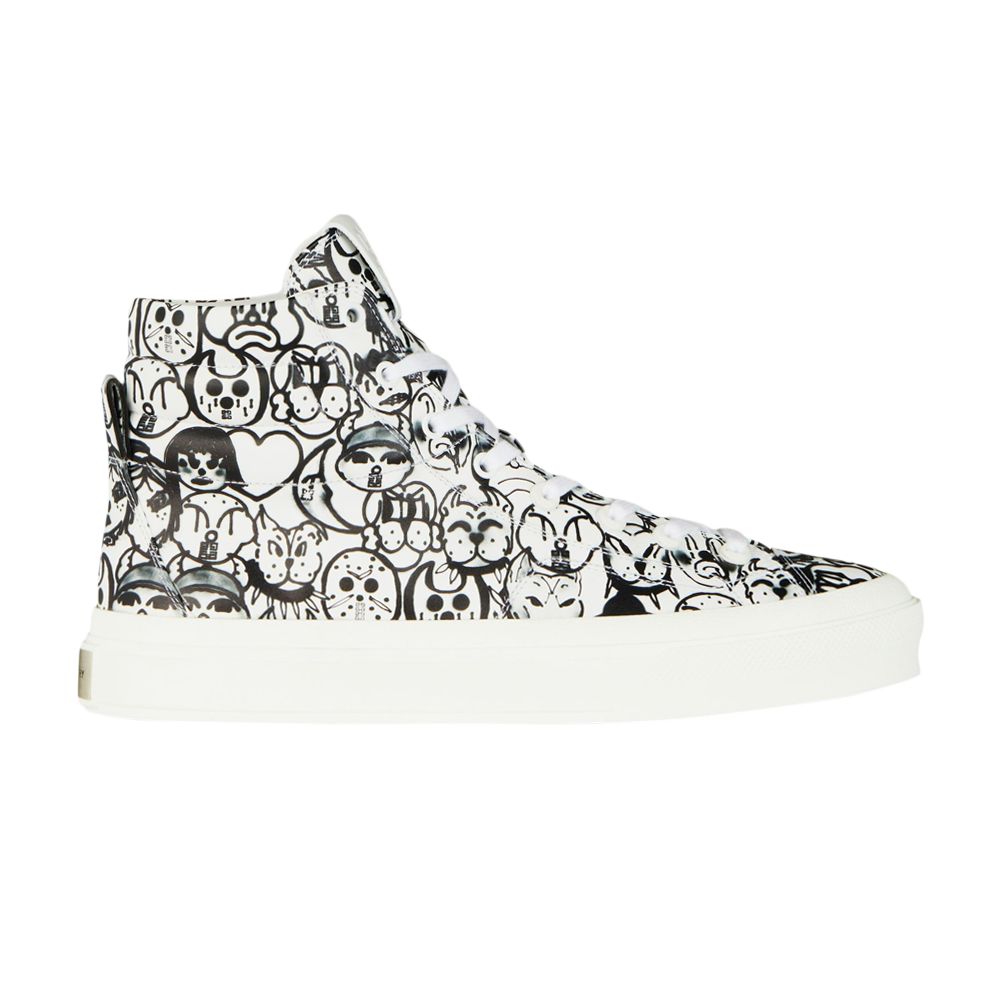 Pre-owned Givenchy Chito X City High 'allover Character Print' | White | Men's Size 42.5