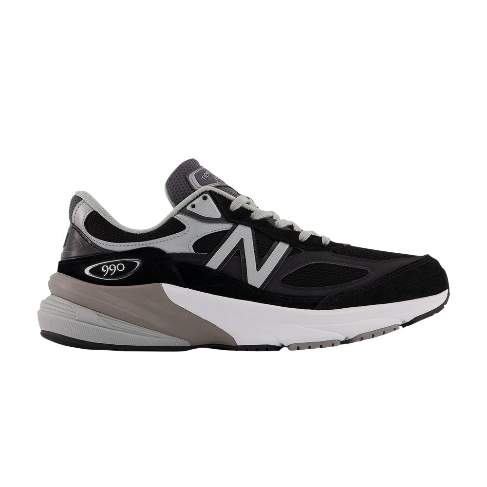 Pre-owned New Balance Wmns 990v6 Made In Usa 2e Wide 'black Silver'