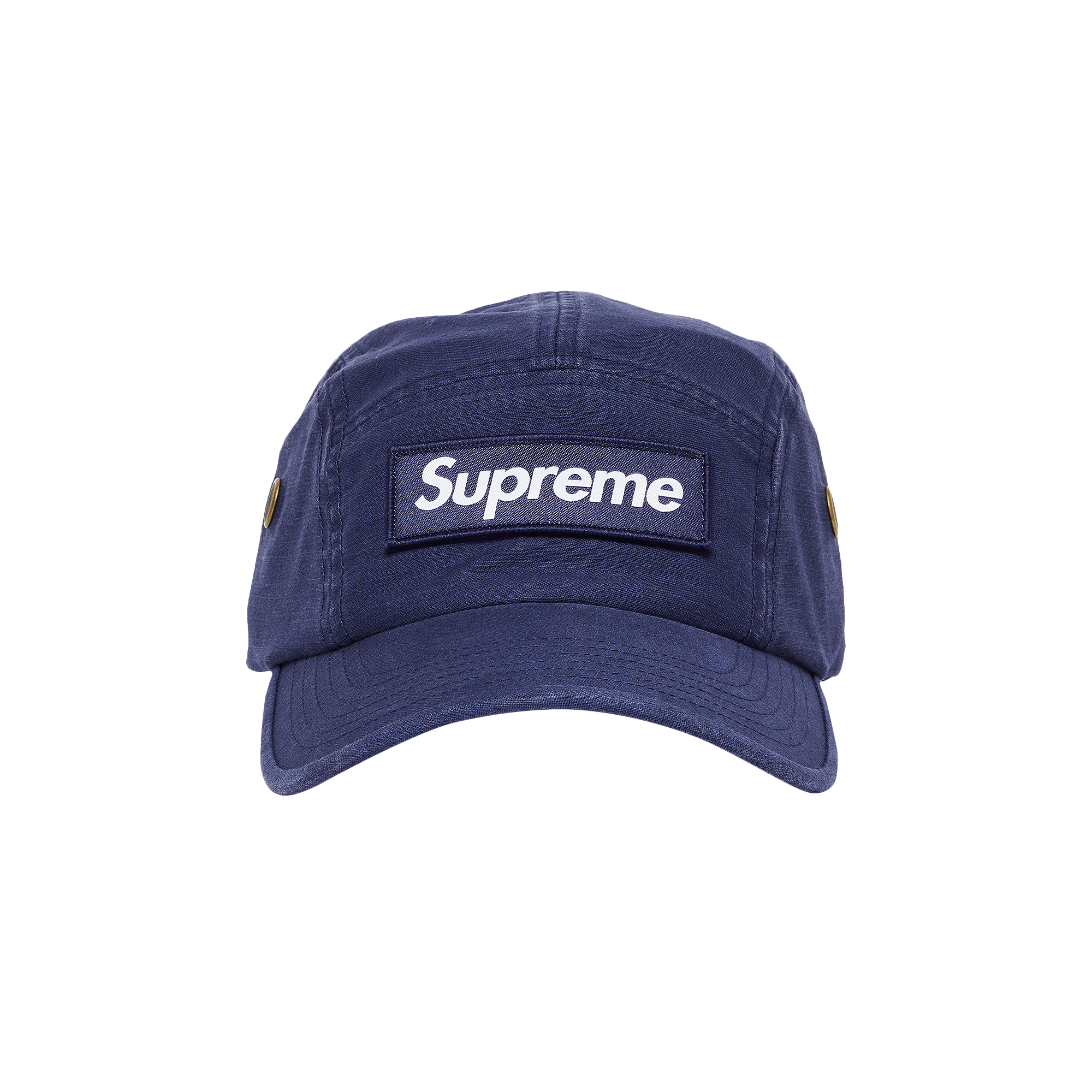 Pre-owned Supreme Military Camp Cap 'light Navy' In Blue