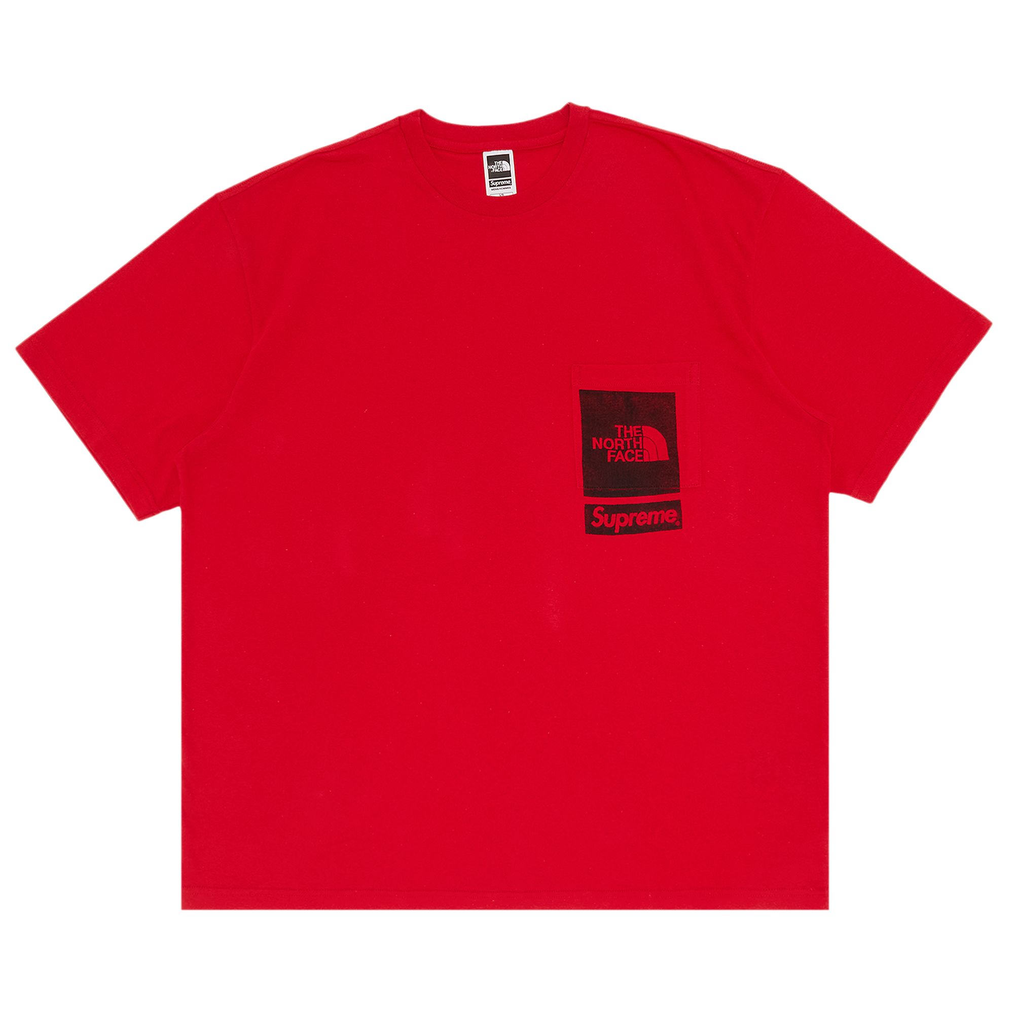 SUPREME SUPREME X THE NORTH FACE PRINTED POCKET TEE 'RED'