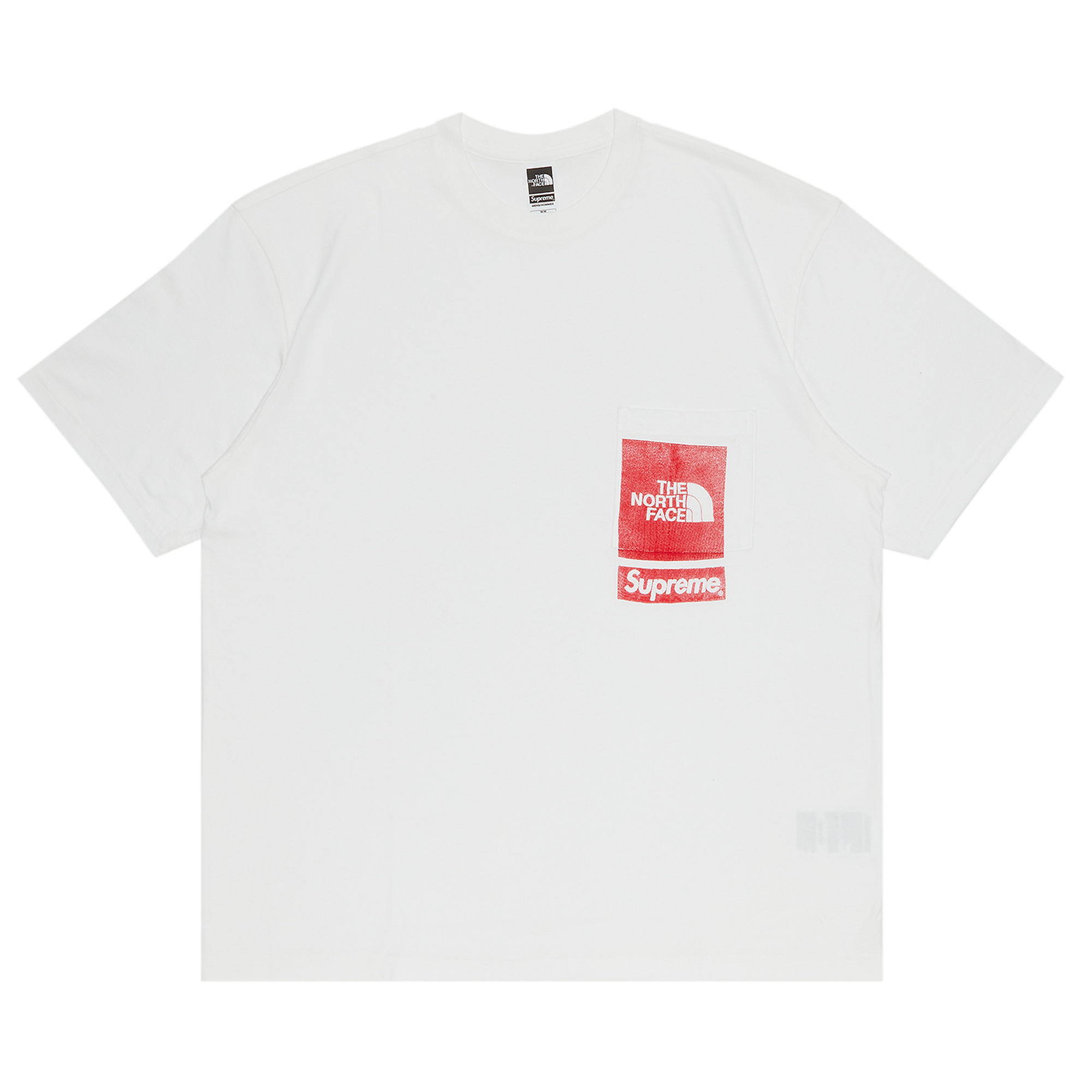 Pre-owned Supreme X The North Face Printed Pocket Tee 'white'