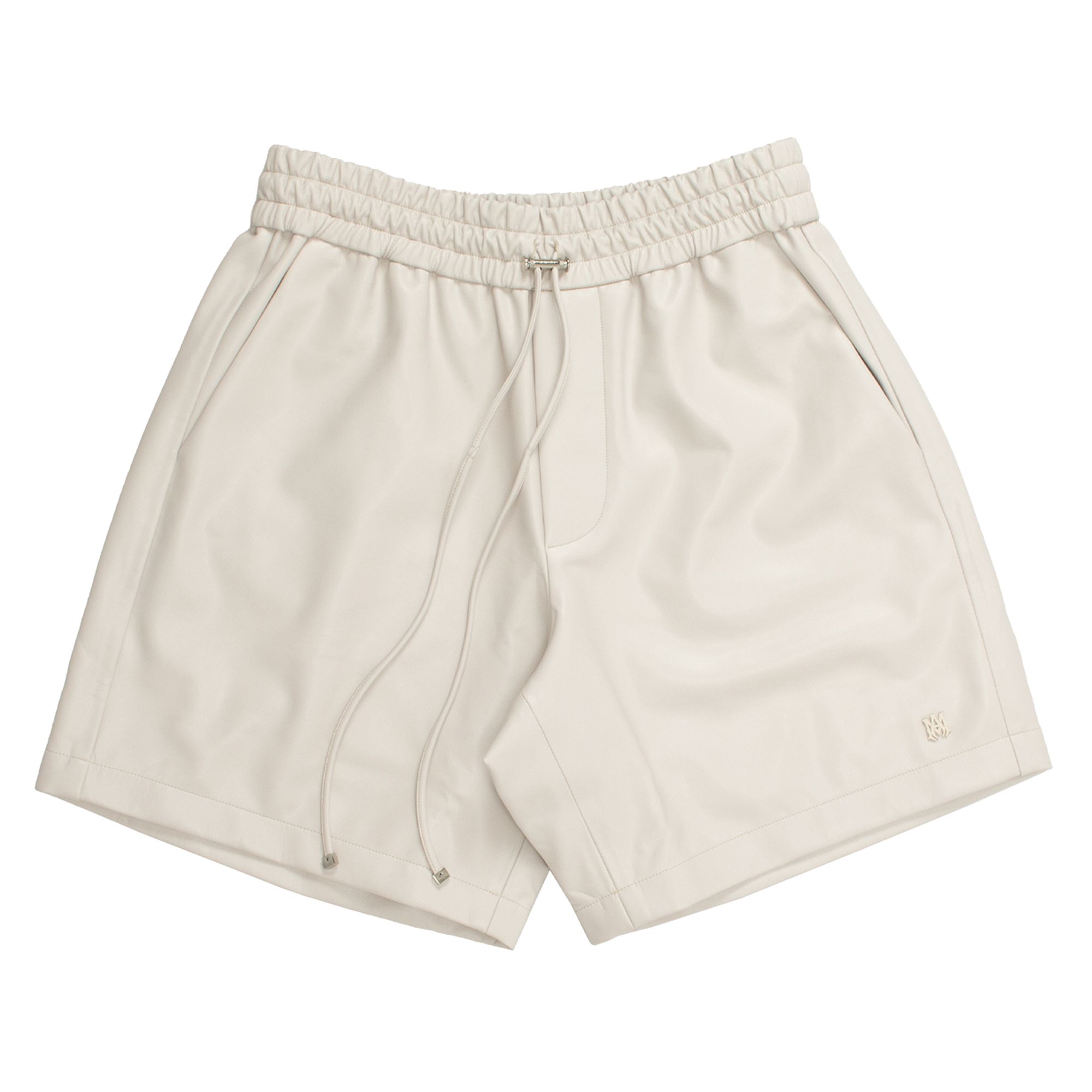 Pre-owned Amiri Vegan Leather Bball Shorts 'light Tan' | Men's Size L