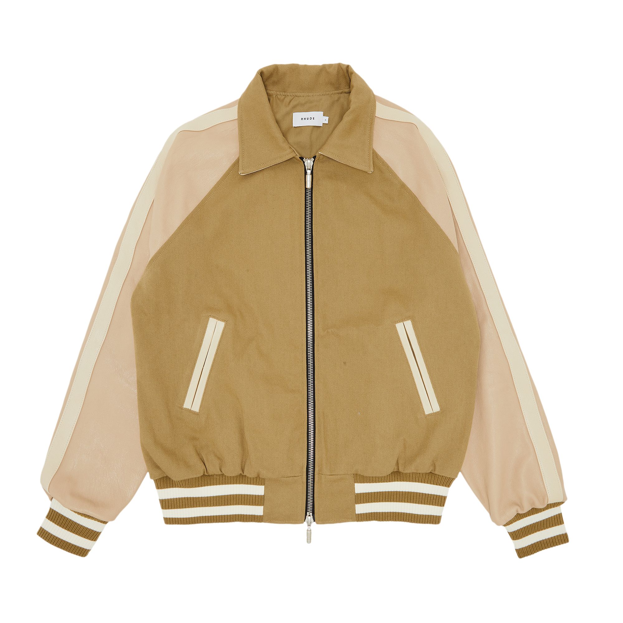 Pre-owned Rhude Twill Boys Bomber 'beige' | Brown | Men's Size M