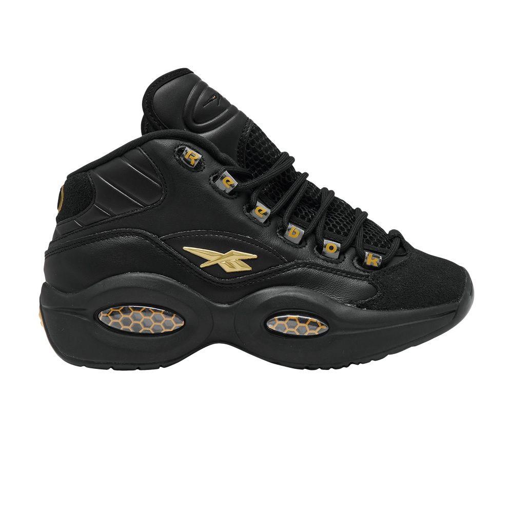 Pre-owned Reebok Question Mid Big Kid 'lux' | Black | Kid's Size 7