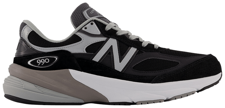 New Balance 990v6 Made in USA B Wide Black Silver
