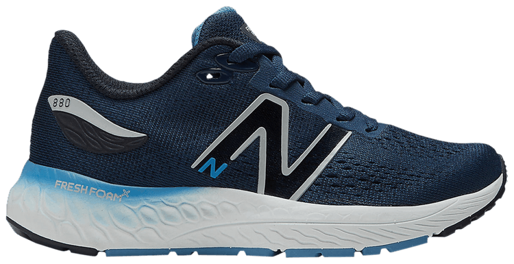 New Balance Fresh Foam X 880v12 Little Kid X Wide Navy Heritage Blue