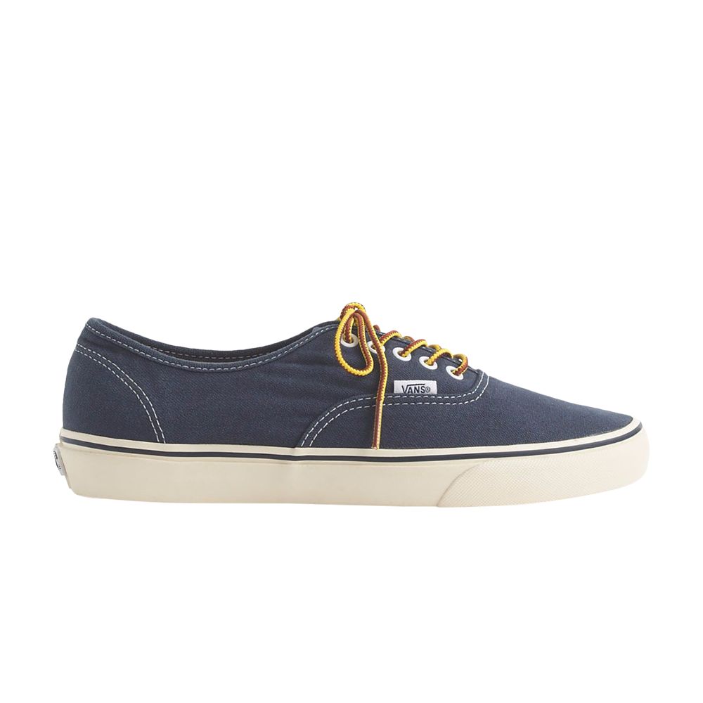 Pre-owned Vans J.crew X Authentic 'worn Canvas - Navy' In Blue