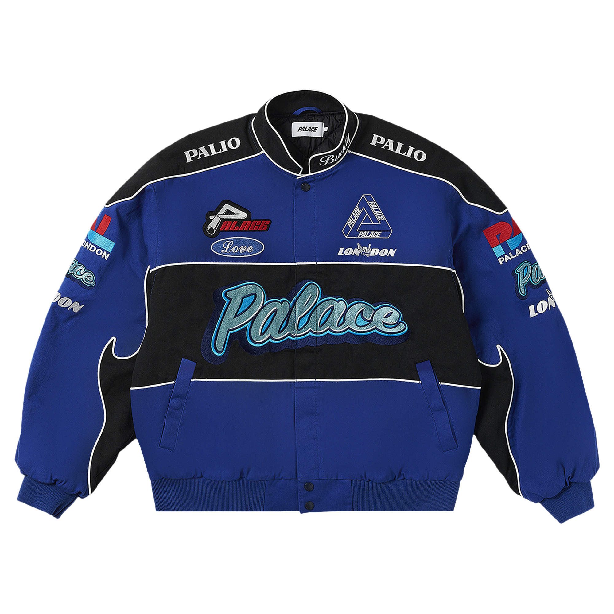 Pre-owned Palace Fast Cotton Jacket 'blue'