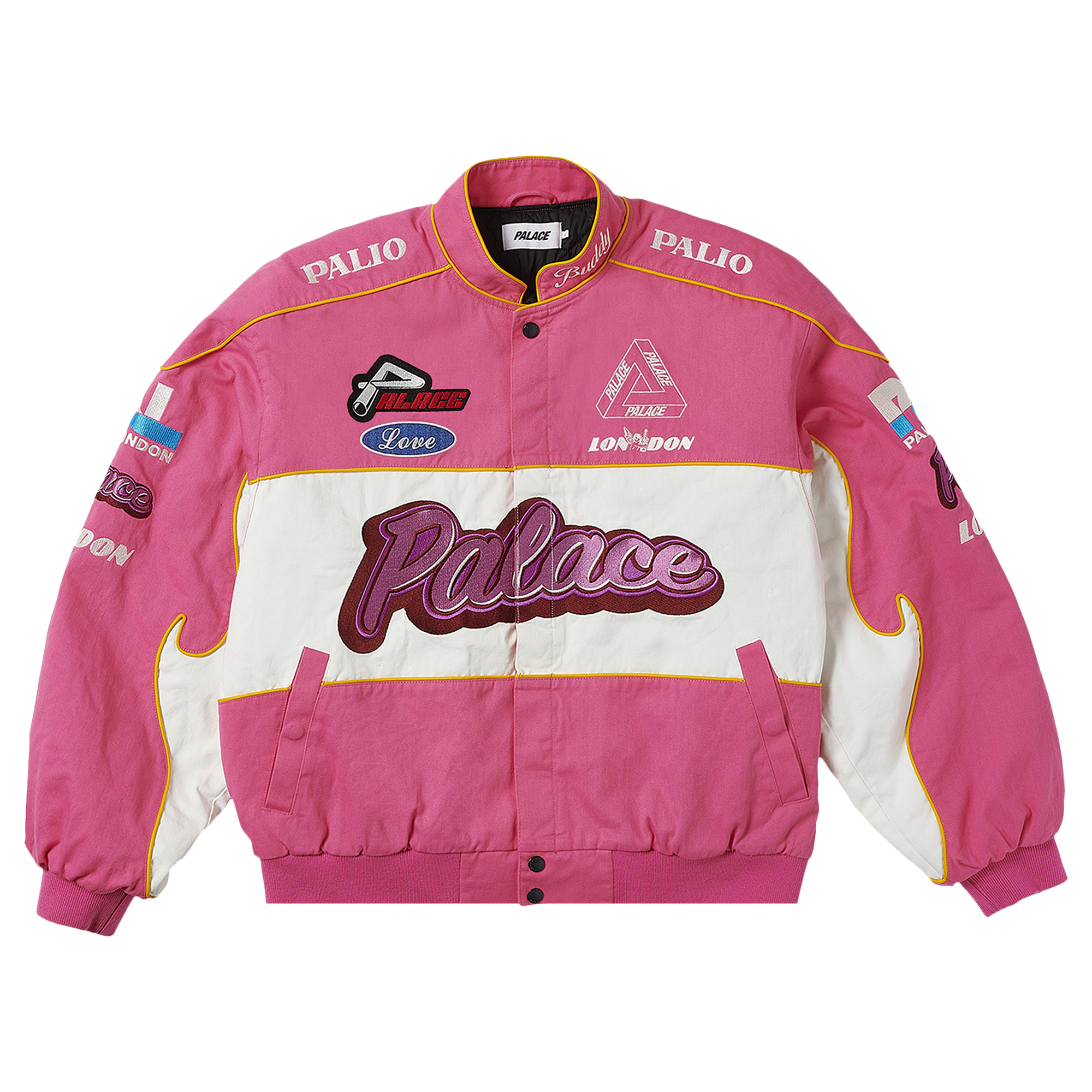 Pre-owned Palace Fast Cotton Jacket 'pink'