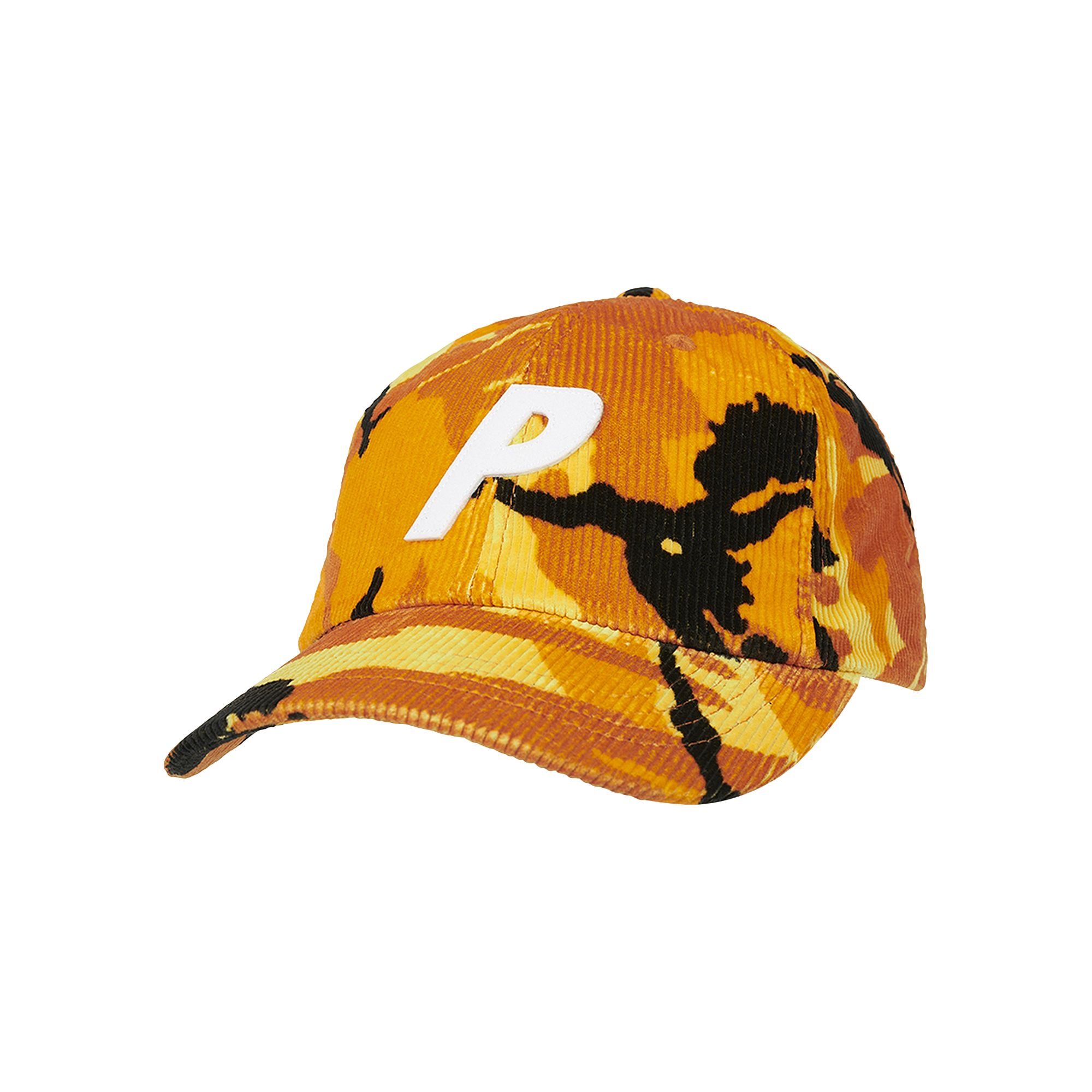 Pre-owned Palace Corduroy P 6-panel 'orange Dpm Camo'