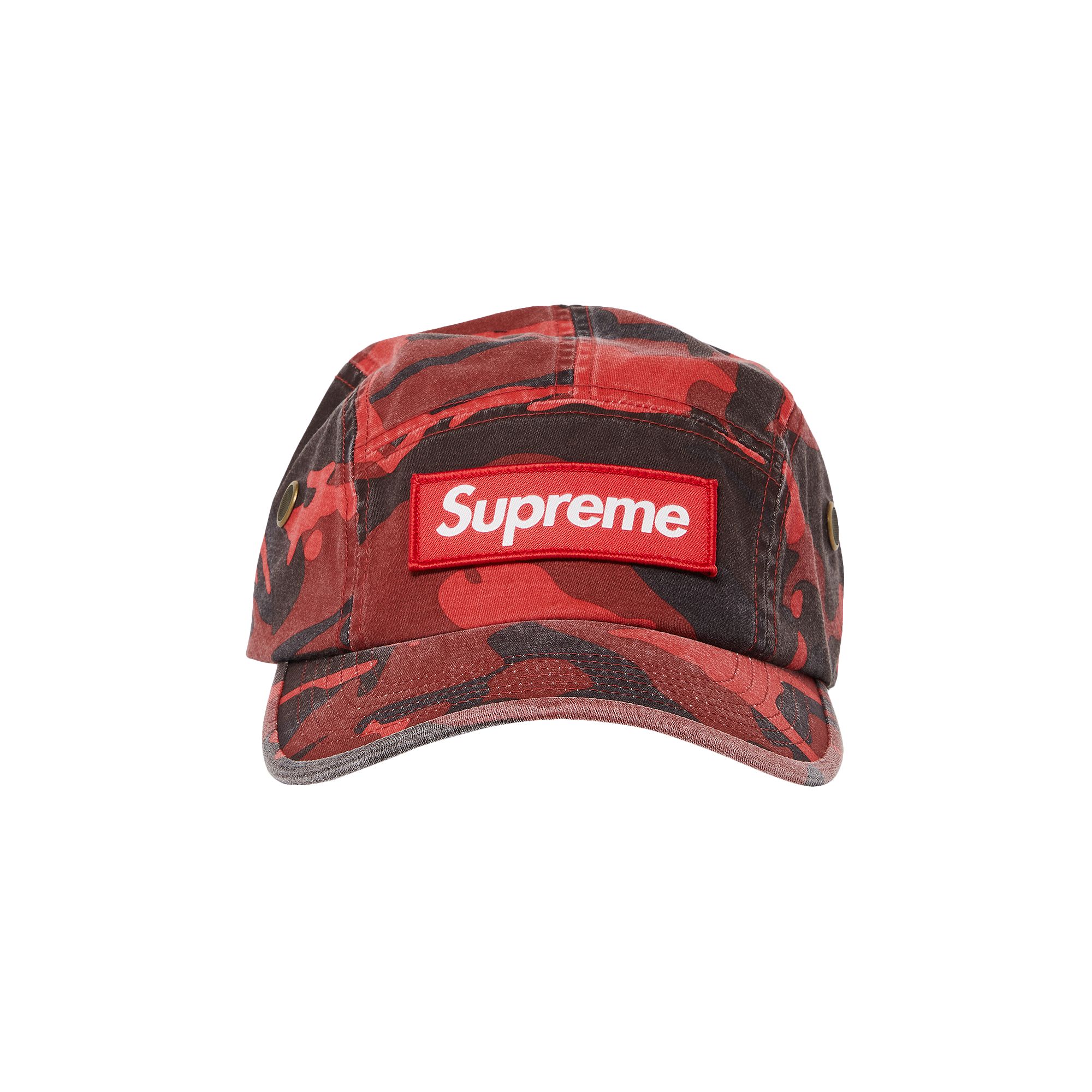 Pre-owned Supreme Military Camp Cap 'red Camo'