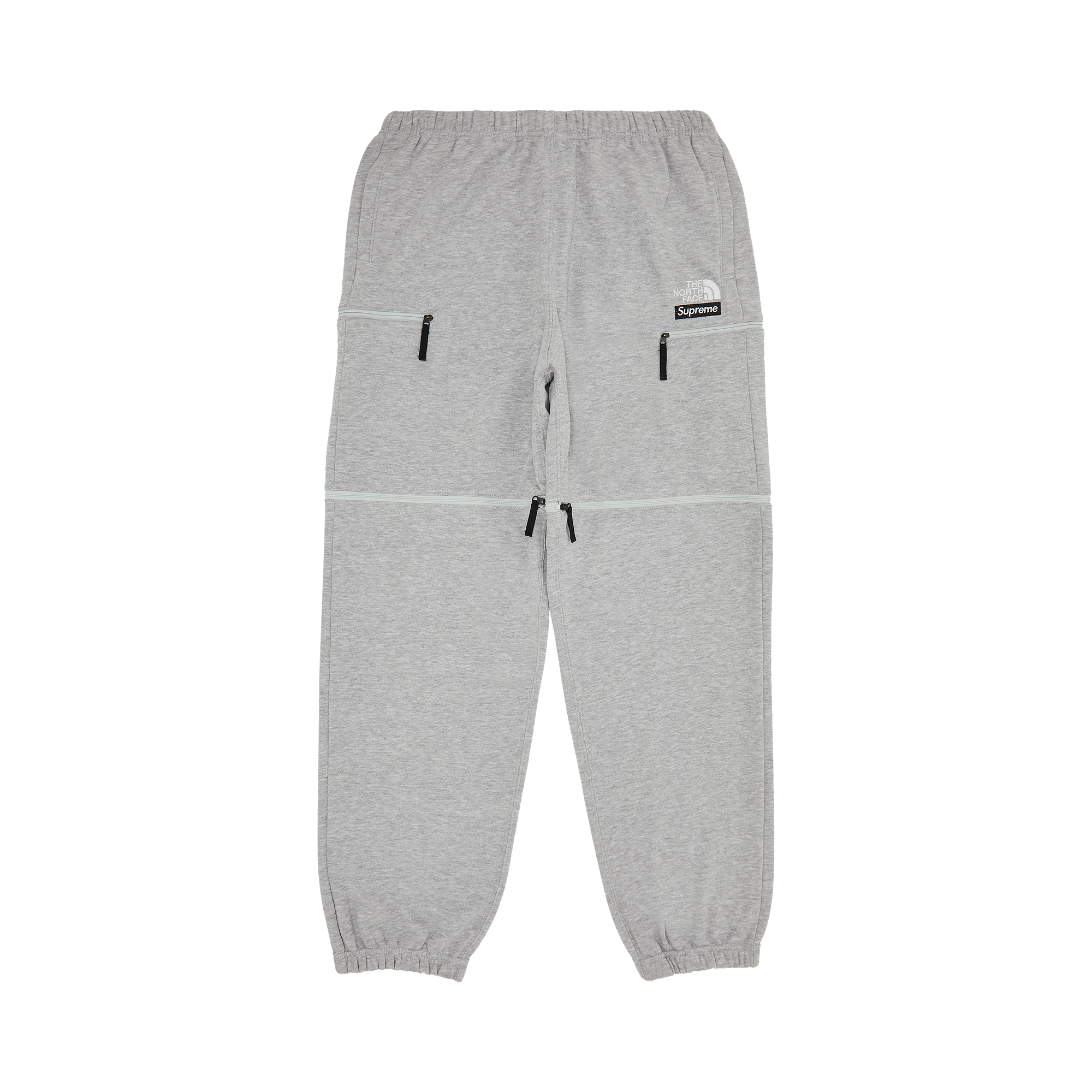 Pre-owned Supreme X The North Face Convertible Sweatpant 'heather Grey'