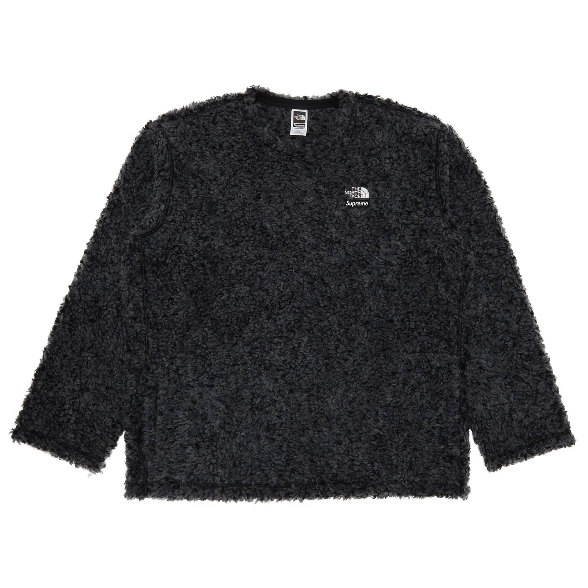SUPREME SUPREME X THE NORTH FACE HIGH PILE FLEECE LONG-SLEEVE TOP 'BLACK'