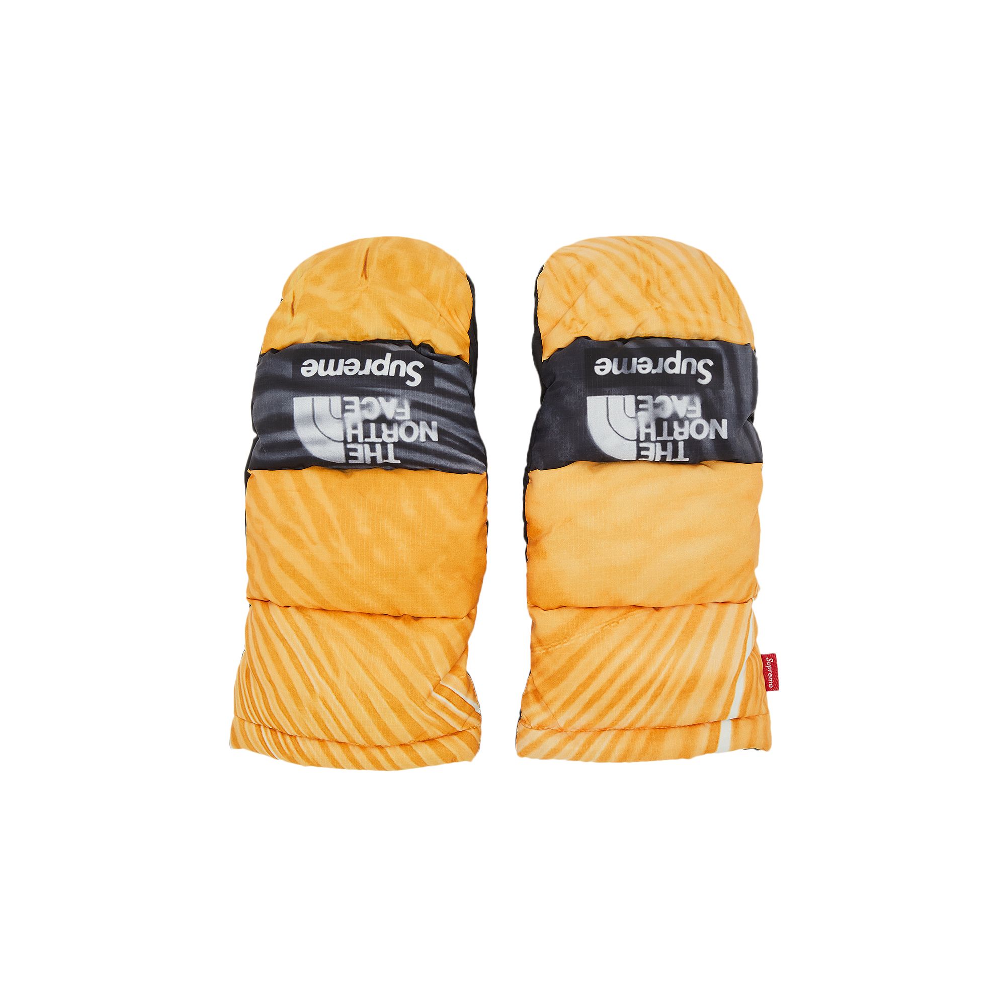 Pre-owned Supreme X The North Face Printed Montana Mitt 'yellow'