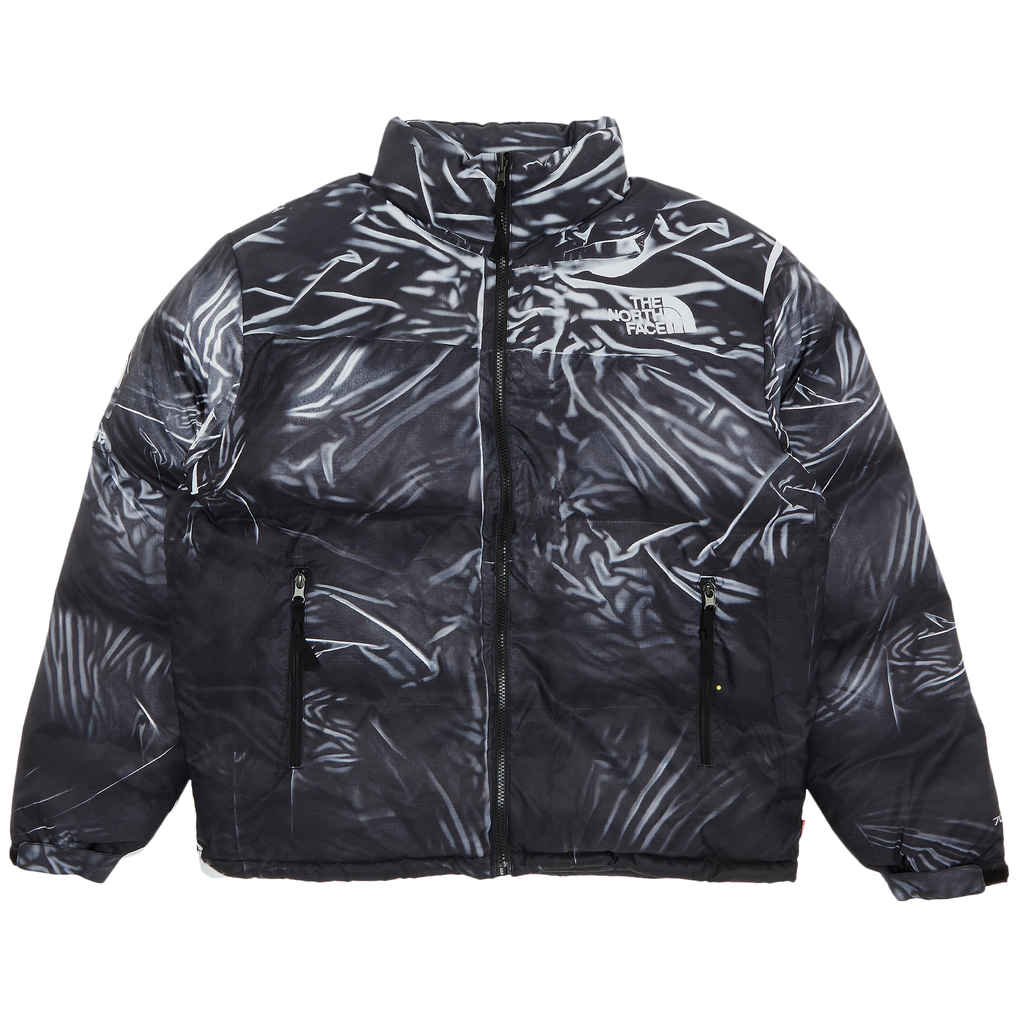 Pre-owned Supreme X The North Face Printed Nuptse Jacket 'black'