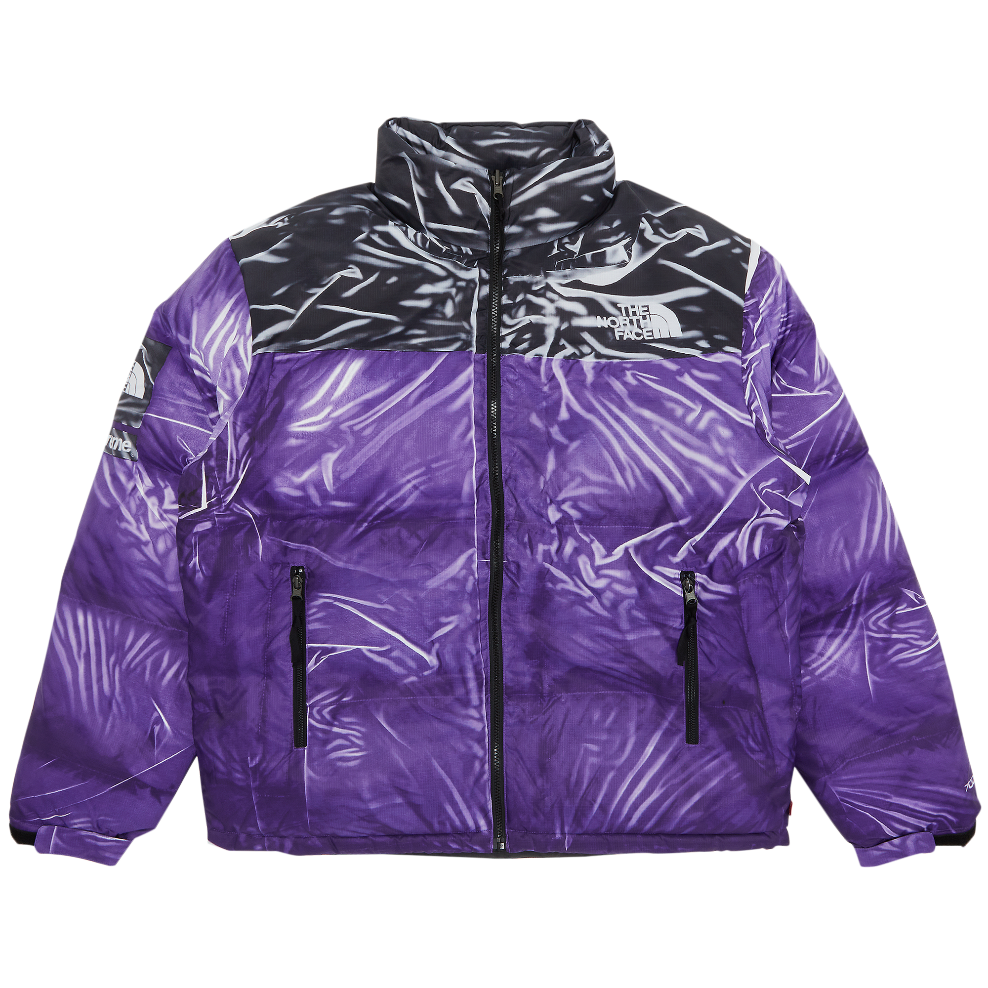 Pre-owned Supreme X The North Face Printed Nuptse Jacket 'purple'