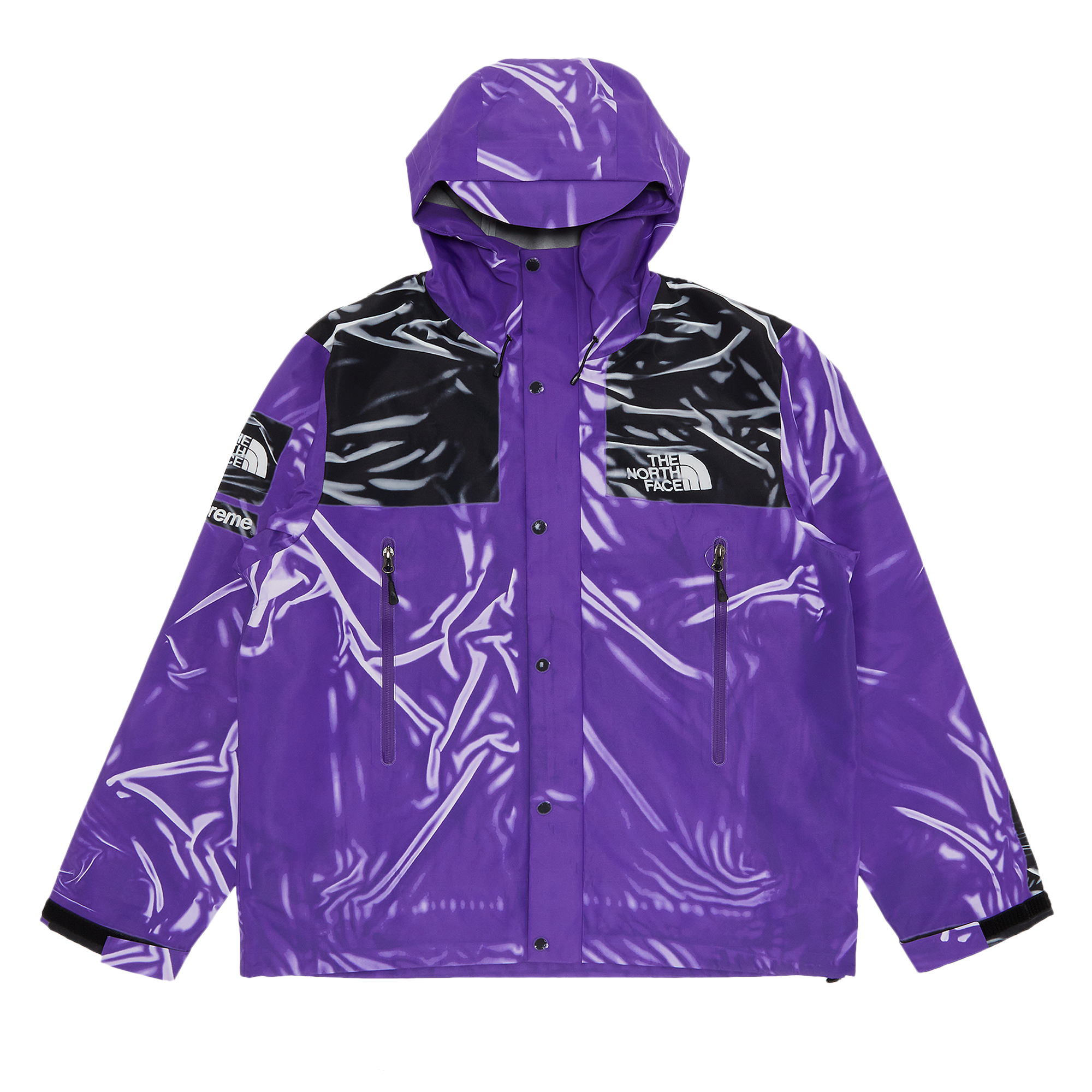 Pre-owned Supreme X The North Face Printed Taped Seam Shell Jacket 'purple'