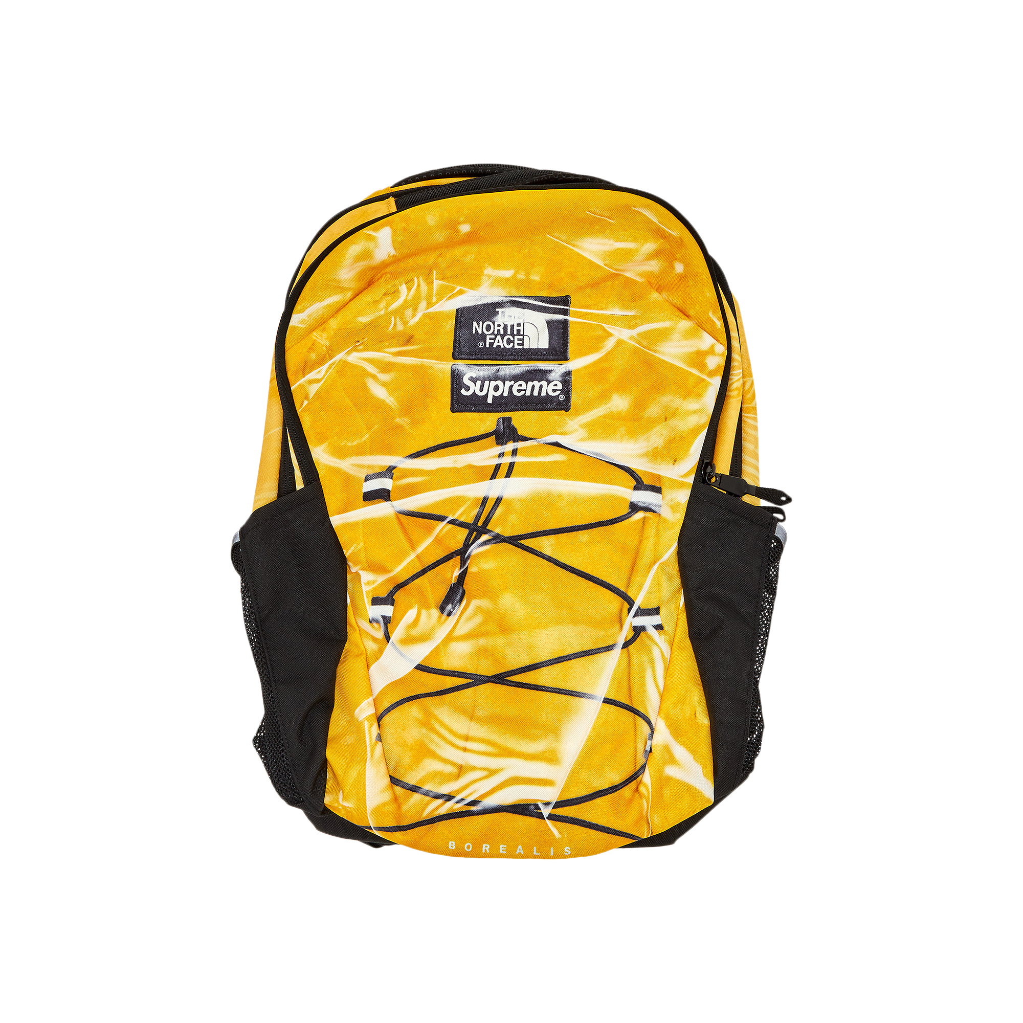 Pre-owned Supreme X The North Face Printed Borealis Backpack 'yellow'