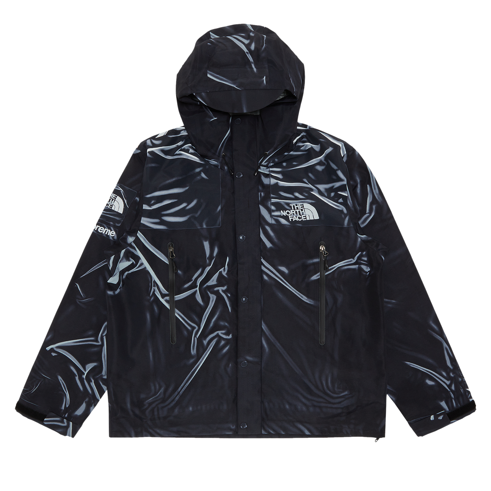 Pre-owned Supreme X The North Face Printed Taped Seam Shell Jacket 'black'
