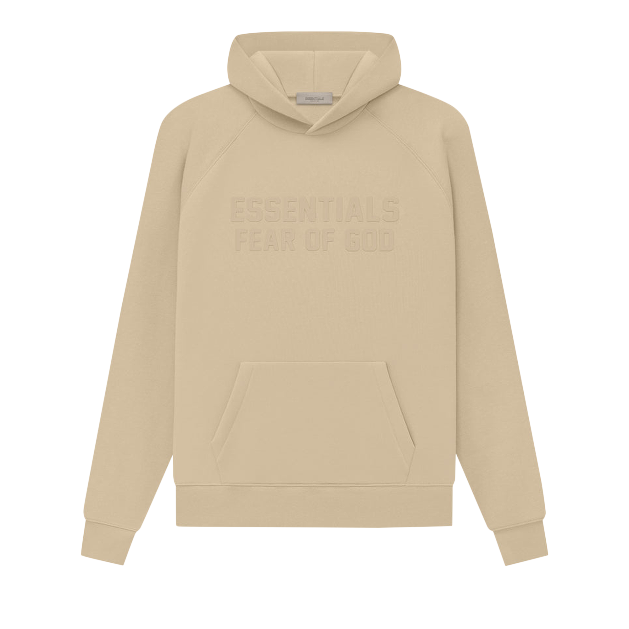 Pre-owned Essentials Fear Of God  Hoodie 'sand' In Tan